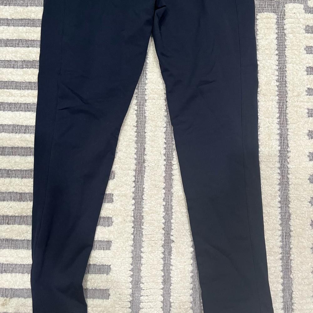 Lauren Ralph Lauren LRL Ralph Lauren Navy Silicone Red Logo Striped LEGGINGS Size 36" / US 14 / IT 50 - 9 Thumbnail