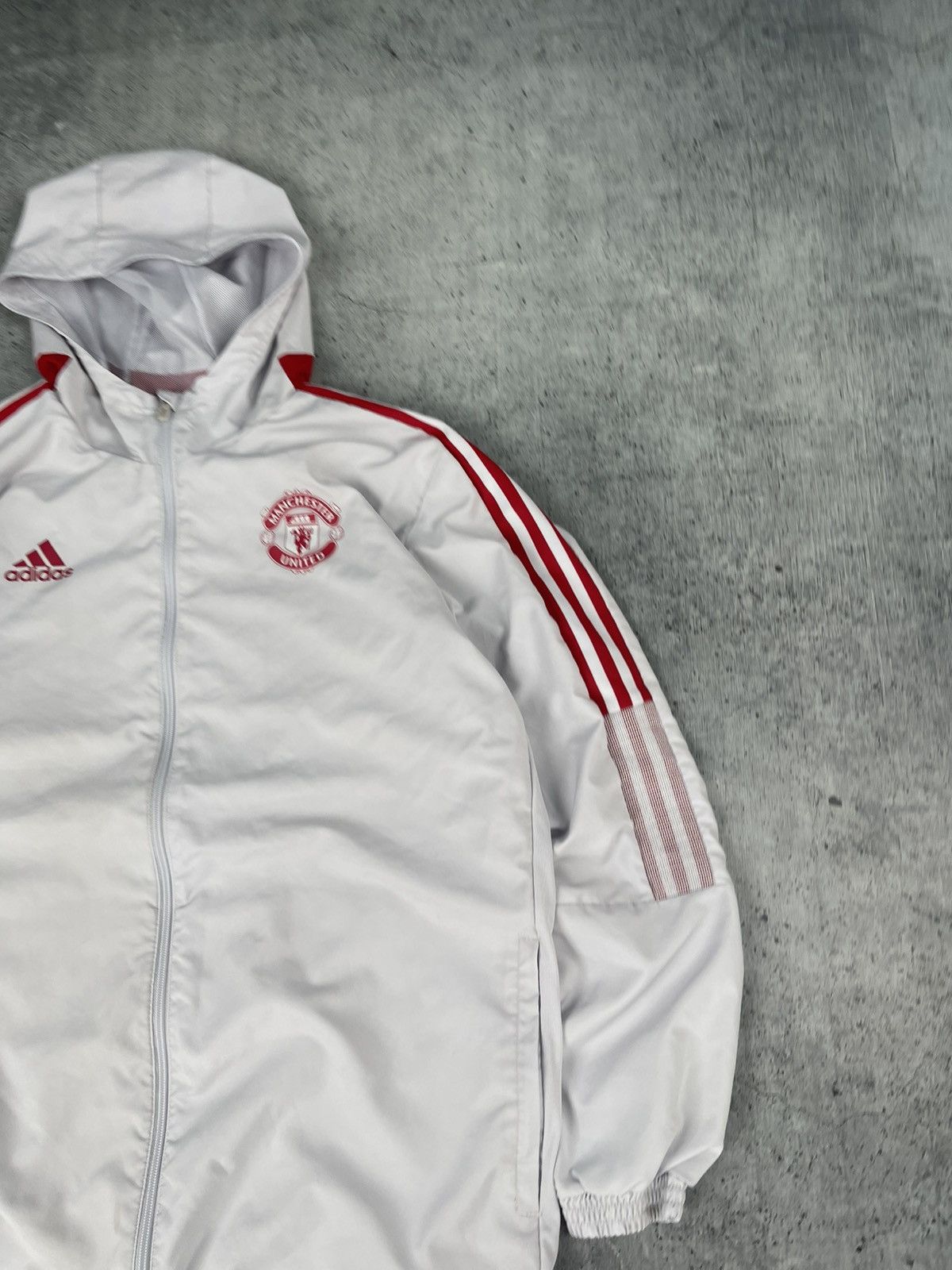 Adidas Vintage Manchester United Adidas Track Jacket Size US XL / EU 56 / 4 - 2 Thumbnail