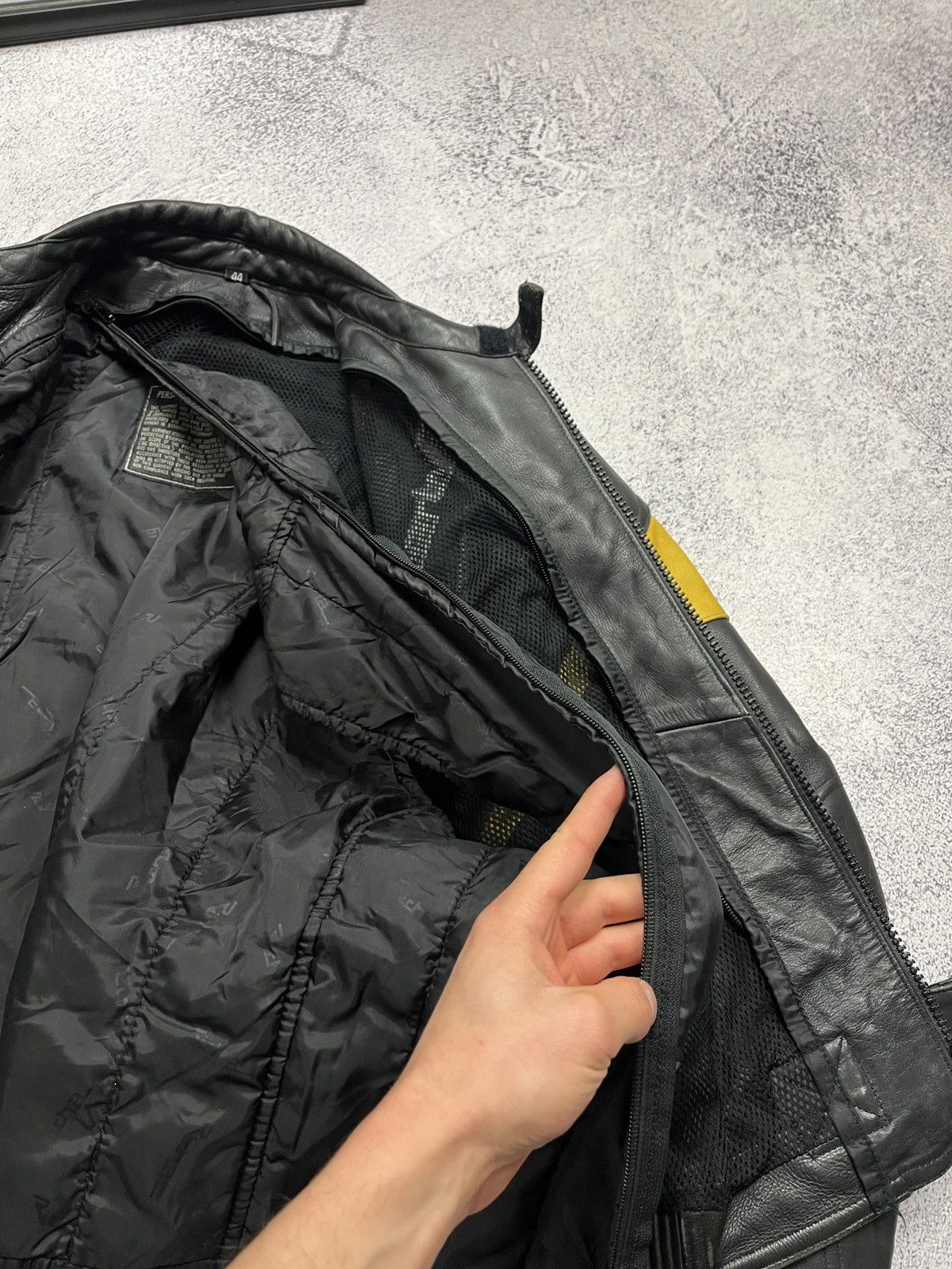 Genuine Leather Richa Black Moto Leather Jacket Vintage Racing Bike Size US S / EU 44-46 / 1 - 18 Thumbnail