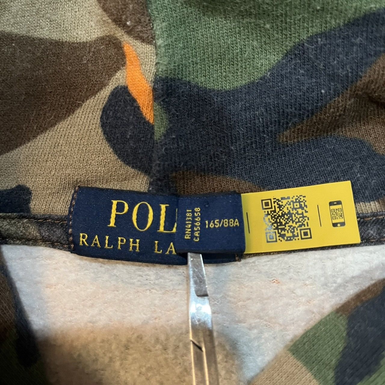 Polo Ralph Lauren Polo Ralph Lauren 1992 Camo Hoodie Size US XS / EU 42 / 0 - 7 Thumbnail