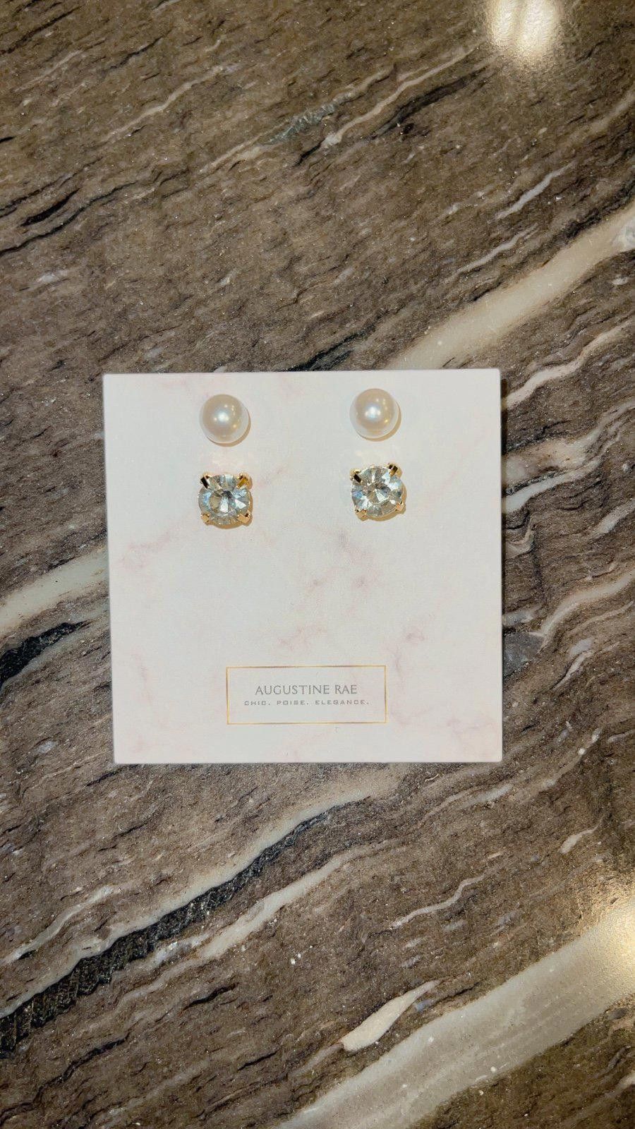Other Trendy Pearl & Diamond Stud Earrings Size ONE SIZE - 1 Preview