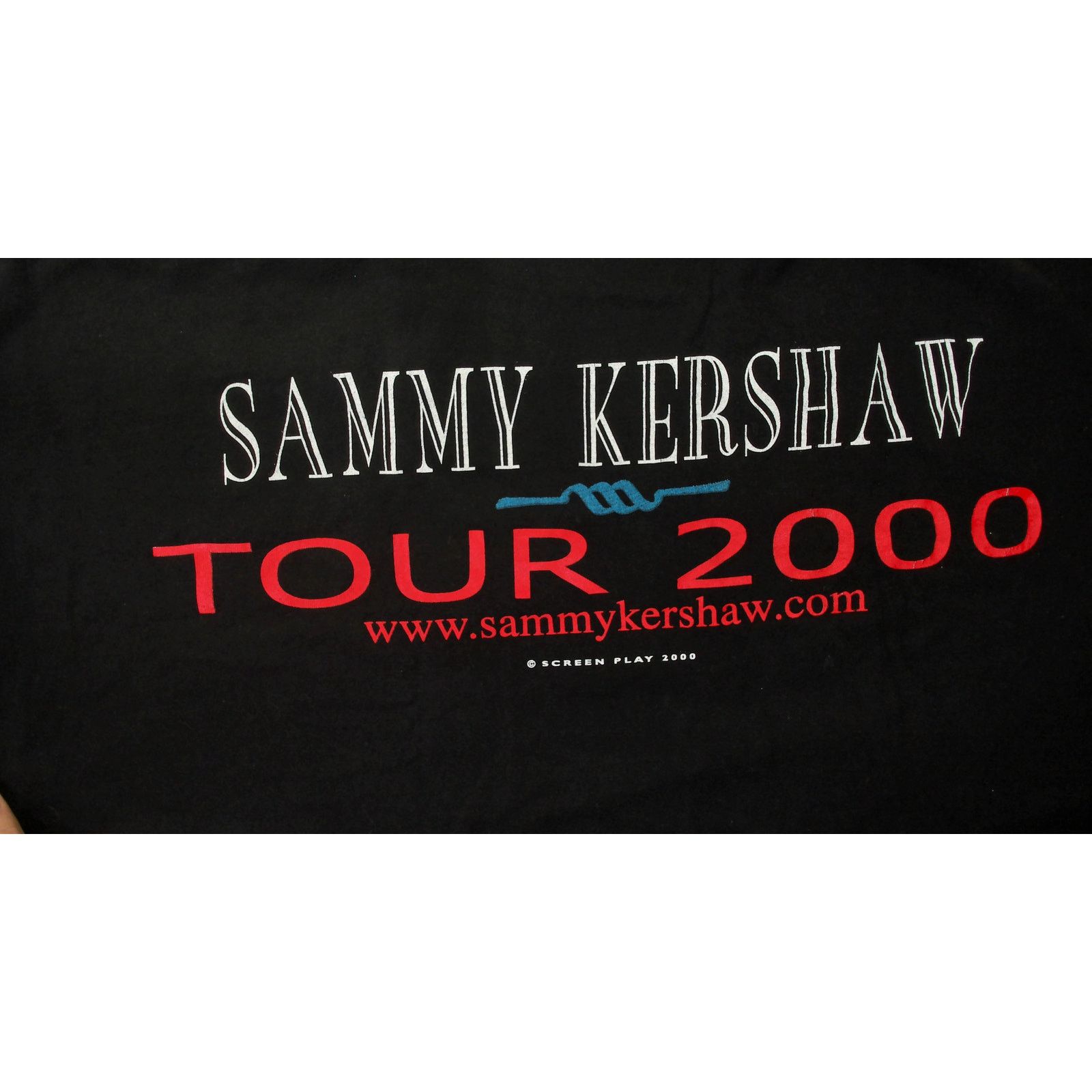 Vintage Delta Y2K Sammy Kershaw Tour 2000 Heavyweight Tee Size 2XL Size US XXL / EU 58 / 5 - 12 Thumbnail