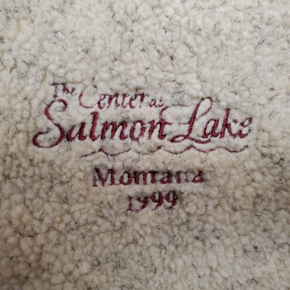 Vintage VINTAGE Center at Salmon Lake Montana Vest Mens L Beige Fleece Made in USA 90s Sportsmaster Mock Neck Full Zip Knitted Sweater Size US L / EU 52-54 / 3 - 3 Thumbnail