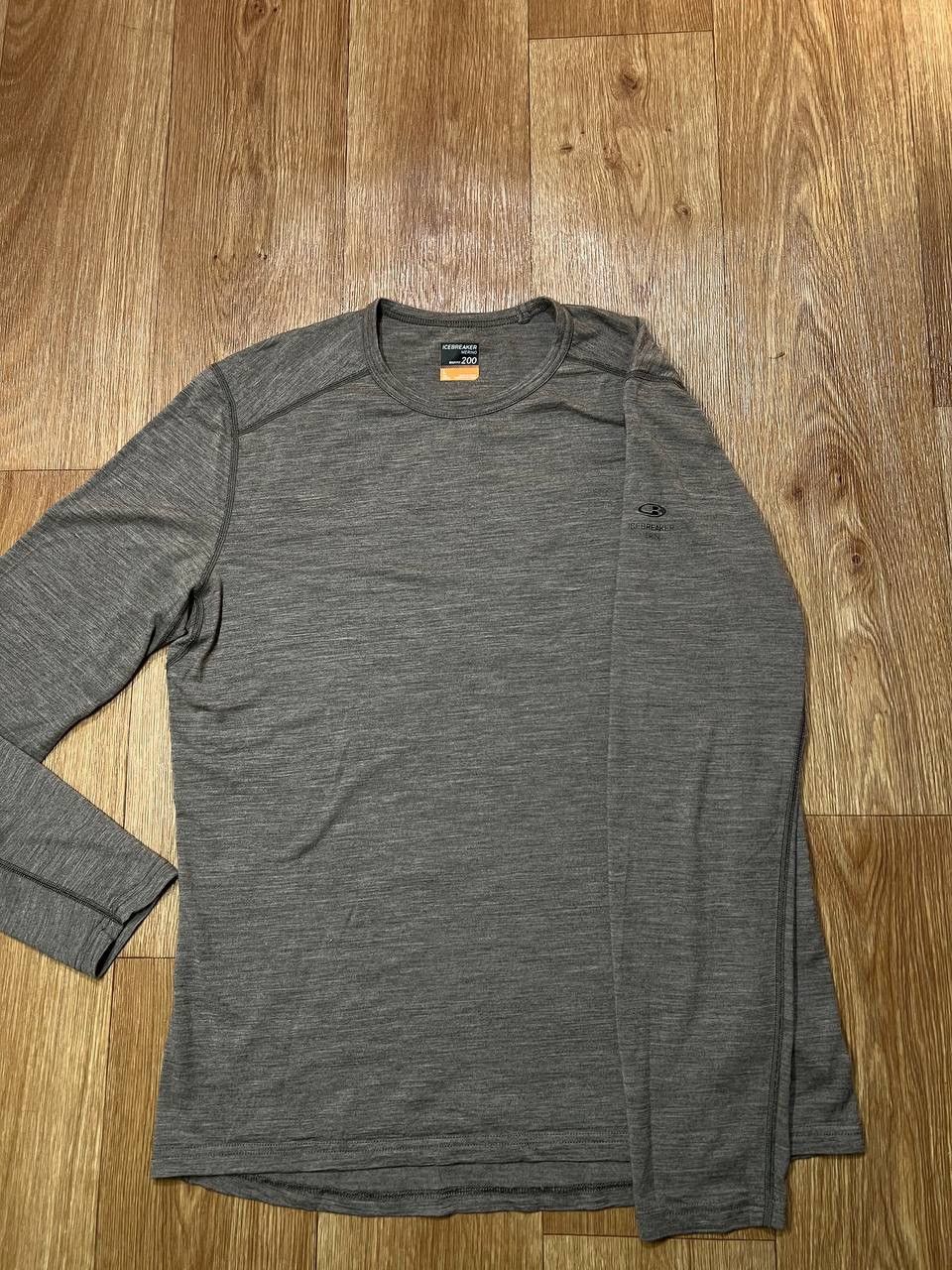 Icebreaker Icebreaker Merino Wool Man’s Beige Bodyfit 200 Sweatshirt Size US L / EU 52-54 / 3 - 1 Thumbnail