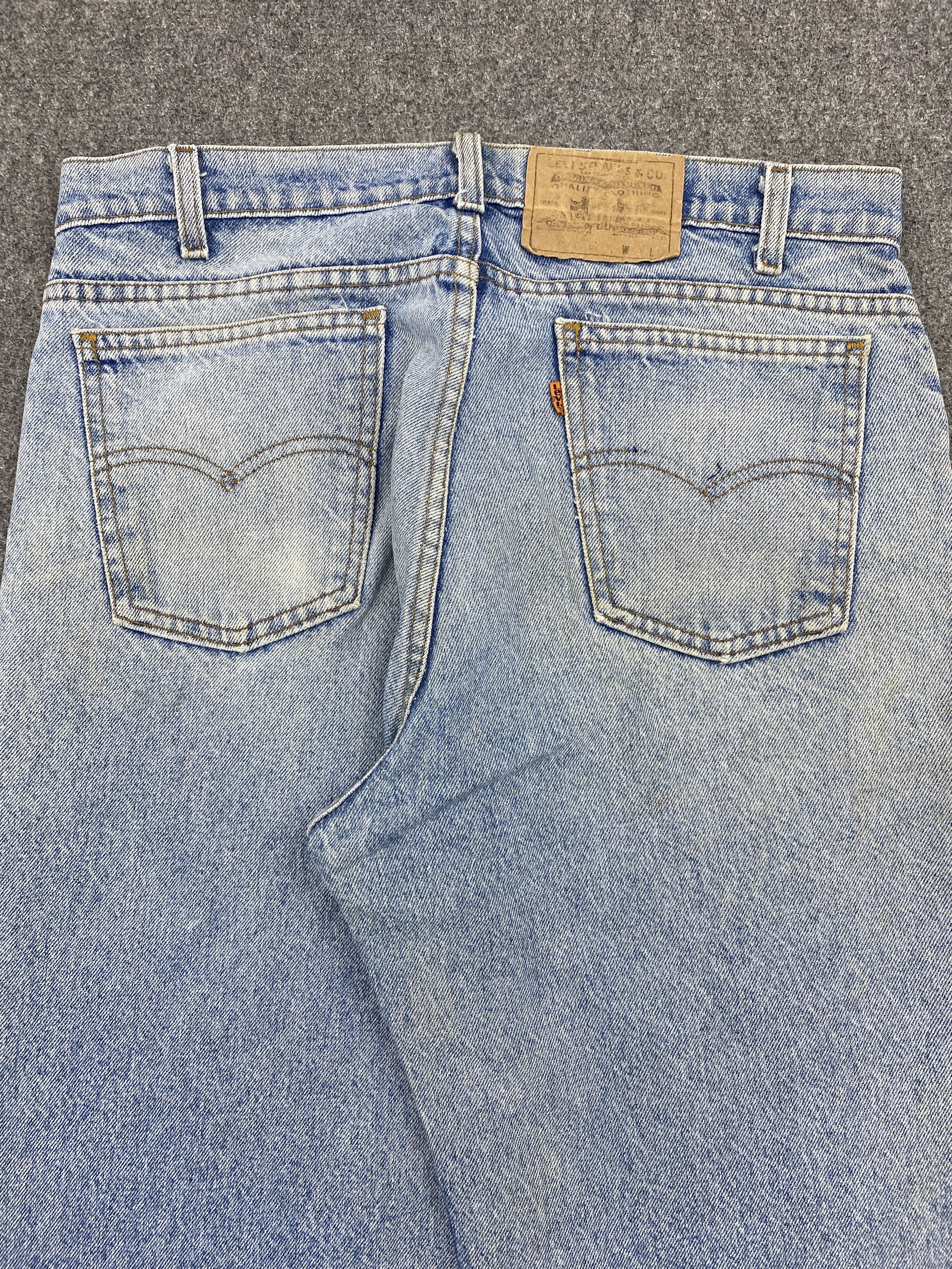 Levi's × Vintage Light Washed Vintage 90s Levi's 550 Orange Tabs Jeans Size US 33 - 4 Thumbnail