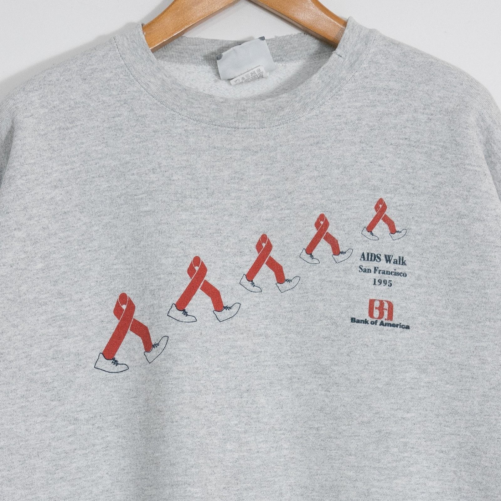 Vintage Vintage 90s San Francisco Aids Walk Sweatshirt Mens XL Size US XL / EU 56 / 4 - 3 Thumbnail