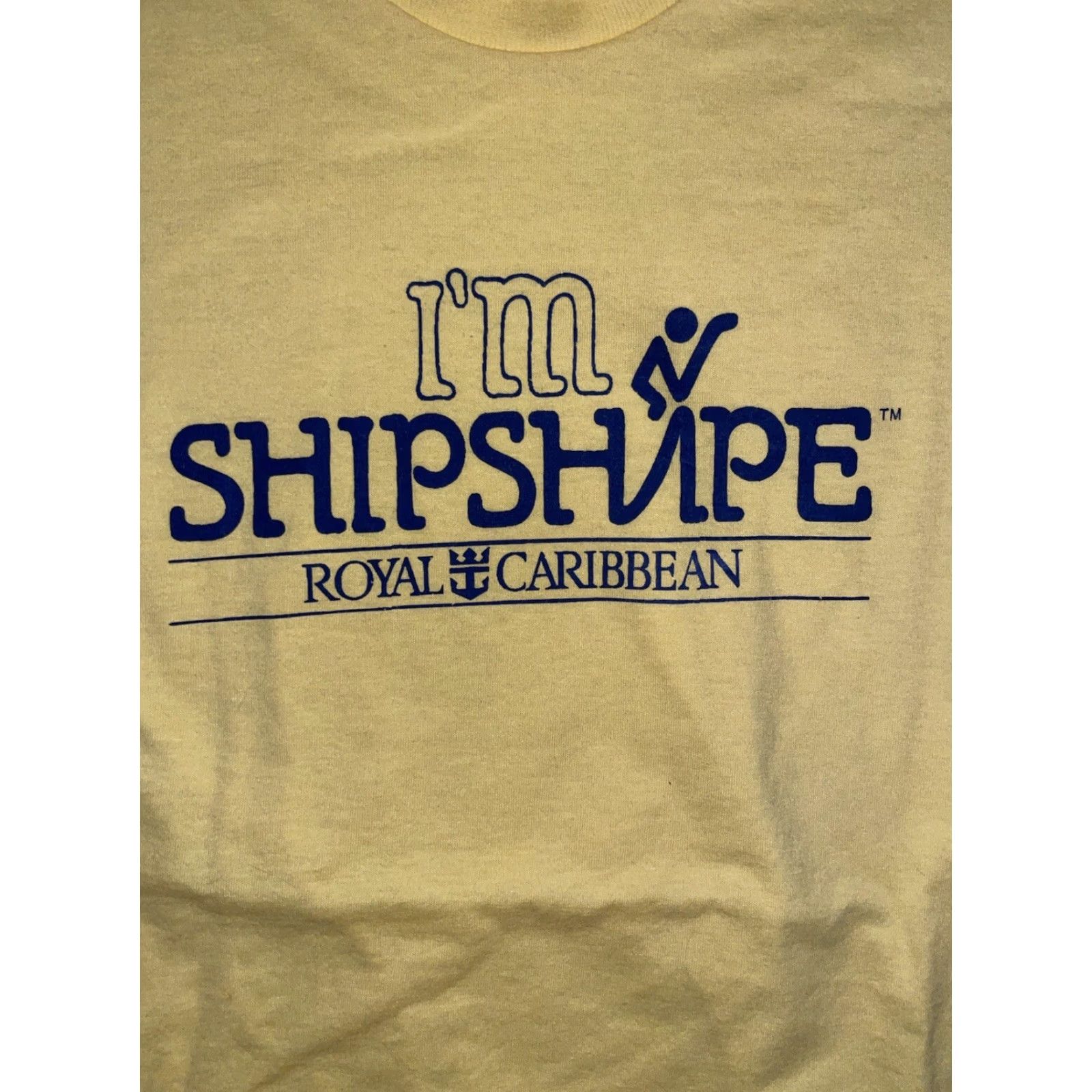 Vintage VINTAGE Royal Caribbean Shirt Men's XL Yellow Blue Single Stitch 90s Screen Stars T-Shirt Size US XL / EU 56 / 4 - 2 Thumbnail