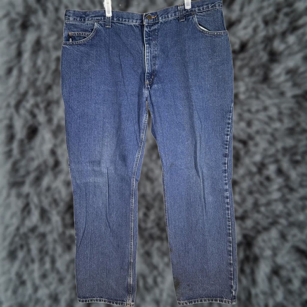 Carhartt VINTAGE Carhartt FR Jeans Mens 44x32 Arc Flash Denim Work Pants Heavy Duty Jeans (44x32) Size US 44 / EU 60 - 1 Thumbnail