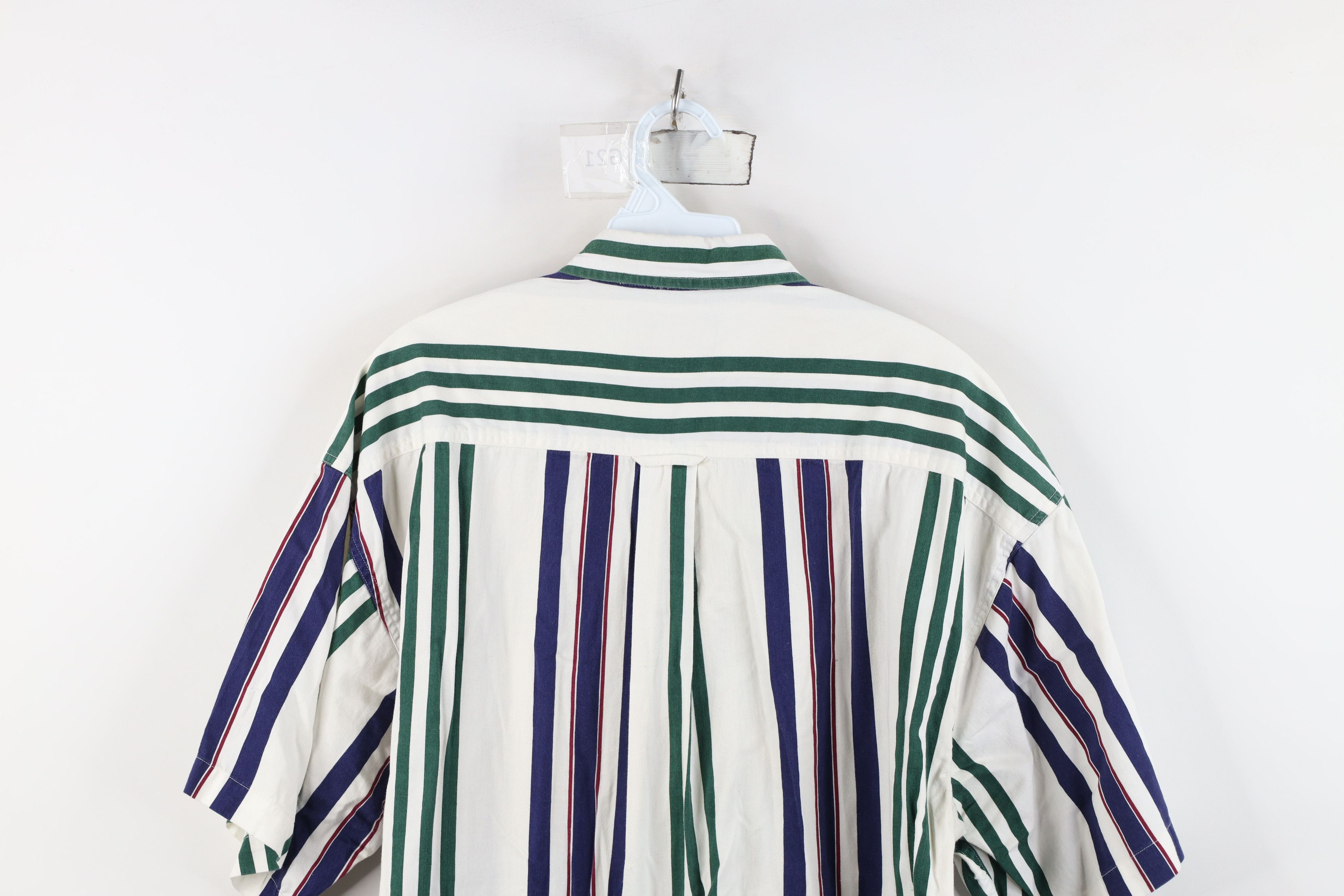Vintage Vintage 90s Streetwear Block Short Sleeve Button Down Shirt Size US XL / EU 56 / 4 - 11 Thumbnail