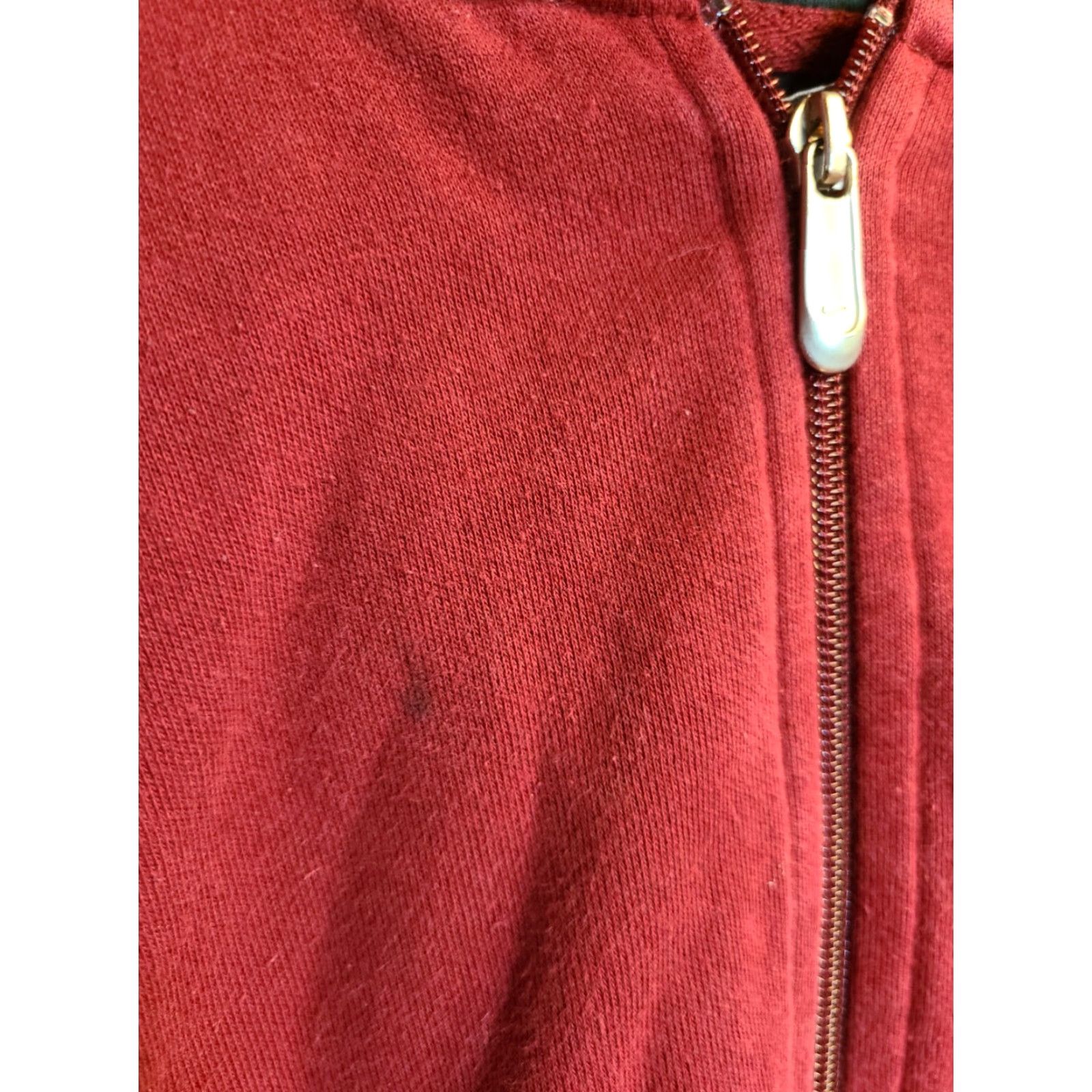 Nike NIKE Hoodie Sweatshirt Men M Embroidered Swoosh Full Zip Crimson Red Gray Tag Vintage Shirt Size US M / EU 48-50 / 2 - 4 Thumbnail
