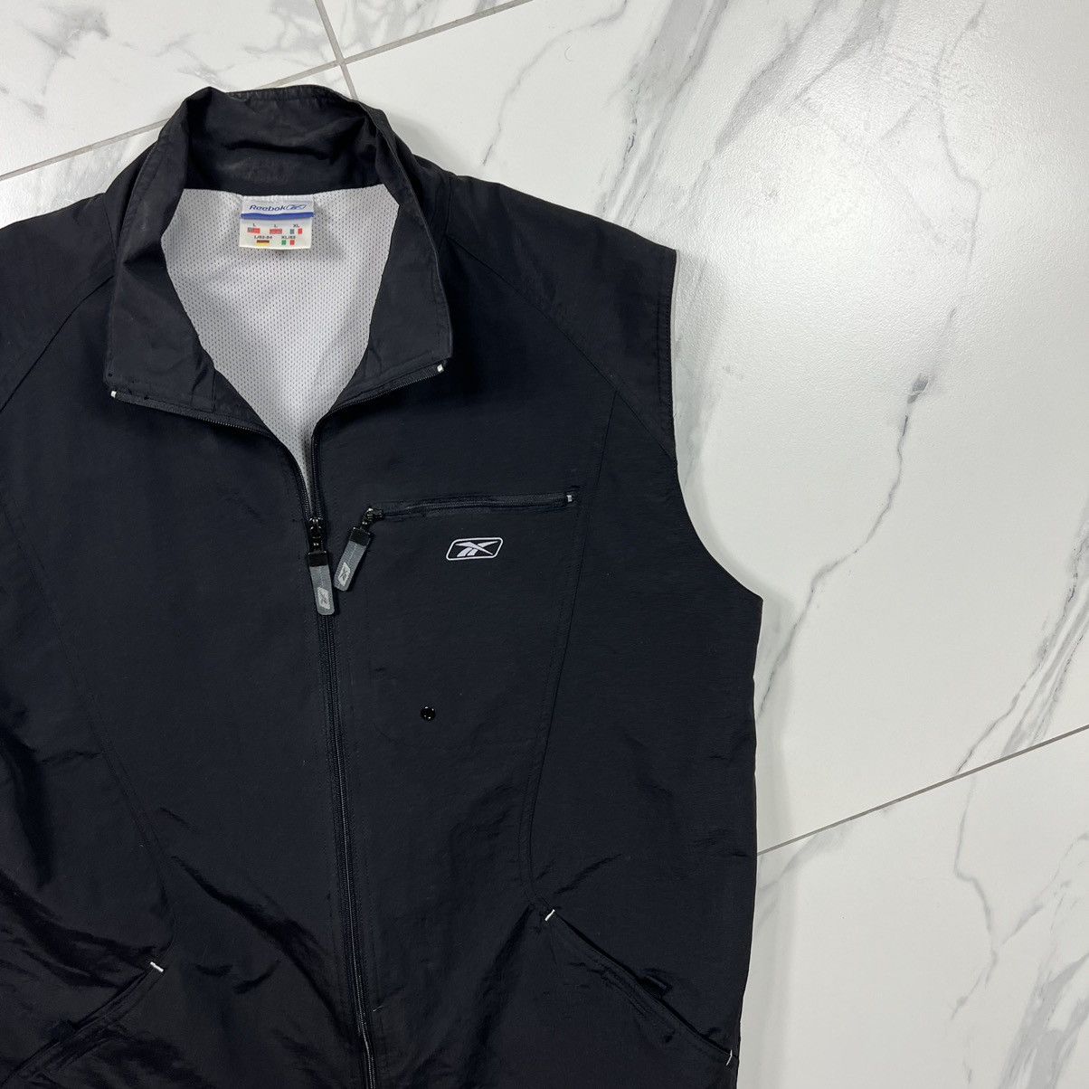 Reebok × Vintage Vintage Y2K reebok Nylon Hooded Vest Gorpcore Size US XL / EU 56 / 4 - 3 Thumbnail