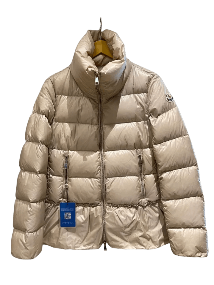Moncler Moncler Stand Collar Ruffled Hem Down Jacket Size US XS / EU 42 / 0 - 1 Thumbnail