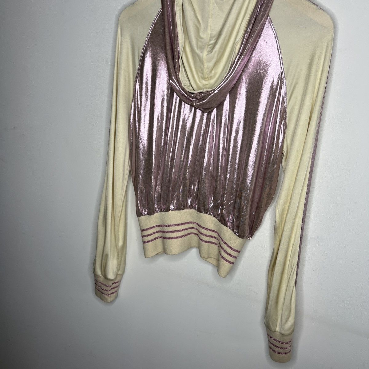 Jean Paul Gaultier Jean Paul Gaultier Pink Glitter Shiny Bomber Jacket Y2K Size M / US 6-8 / IT 42-44 - 10 Thumbnail