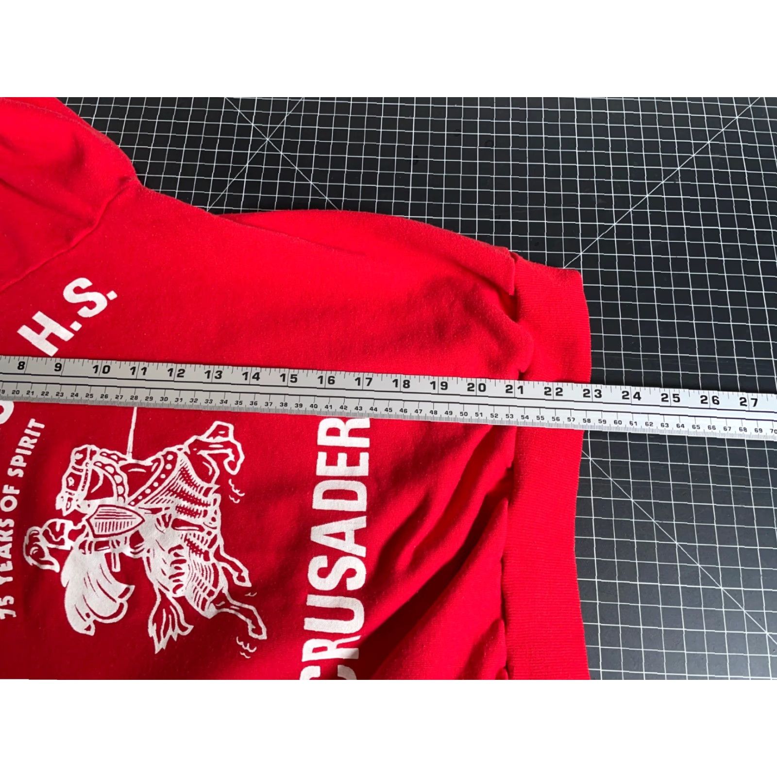 Vintage VINTAGE Sportswear Sweatshirt Shirt Adult Small Red 1984 80s 70s City School Graphic Print Raglan Front Size US S / EU 44-46 / 1 - 6 Thumbnail
