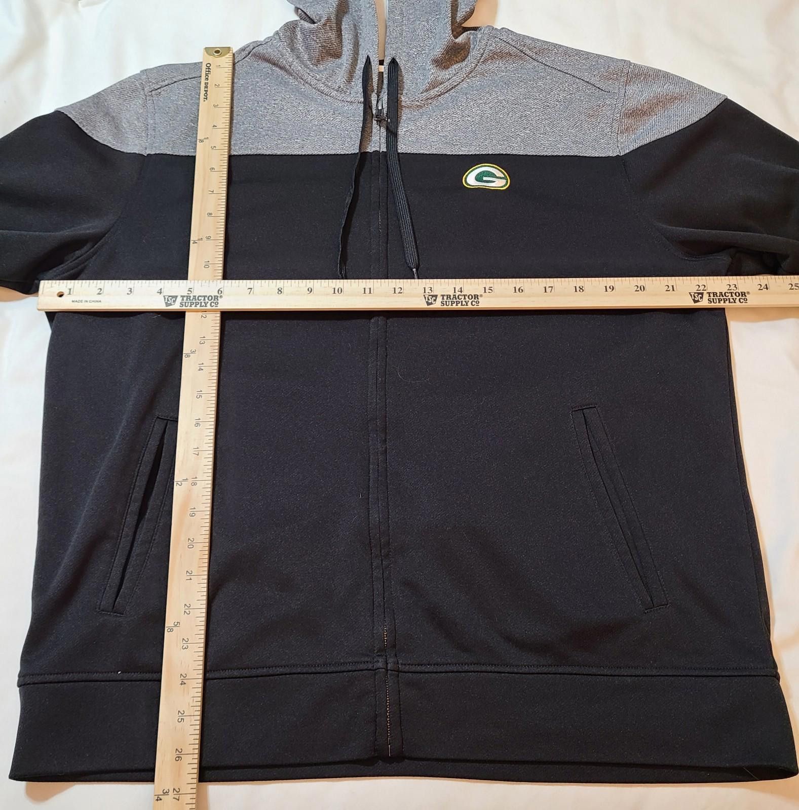 Cutter & Buck Cutter & Buck Green Bay Packers LS Hoodie Size XL Pop Fly Size ONE SIZE - 4 Thumbnail