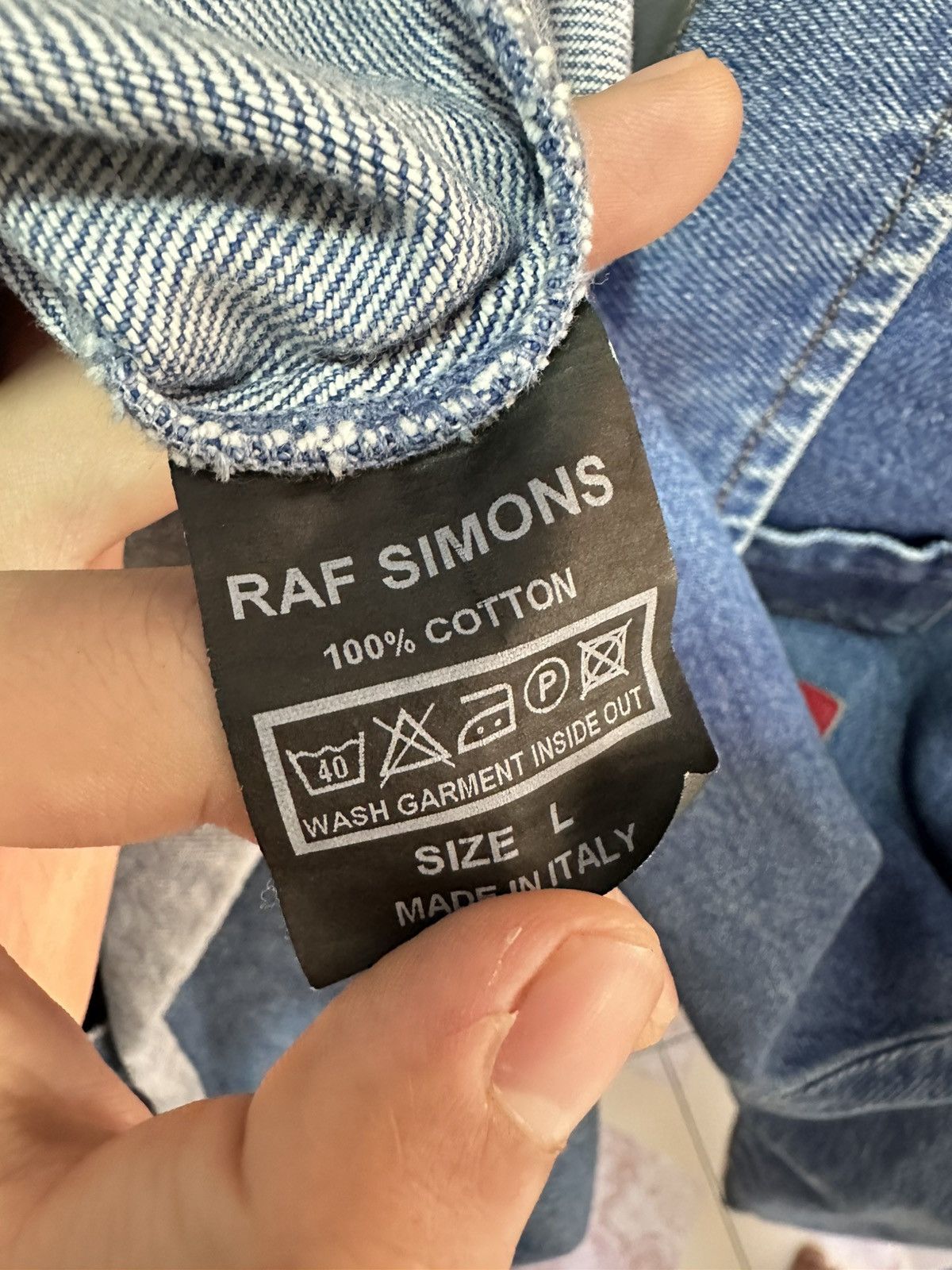 Raf Simons Raf simons patch denim shirt Size US L / EU 52-54 / 3 - 7 Thumbnail