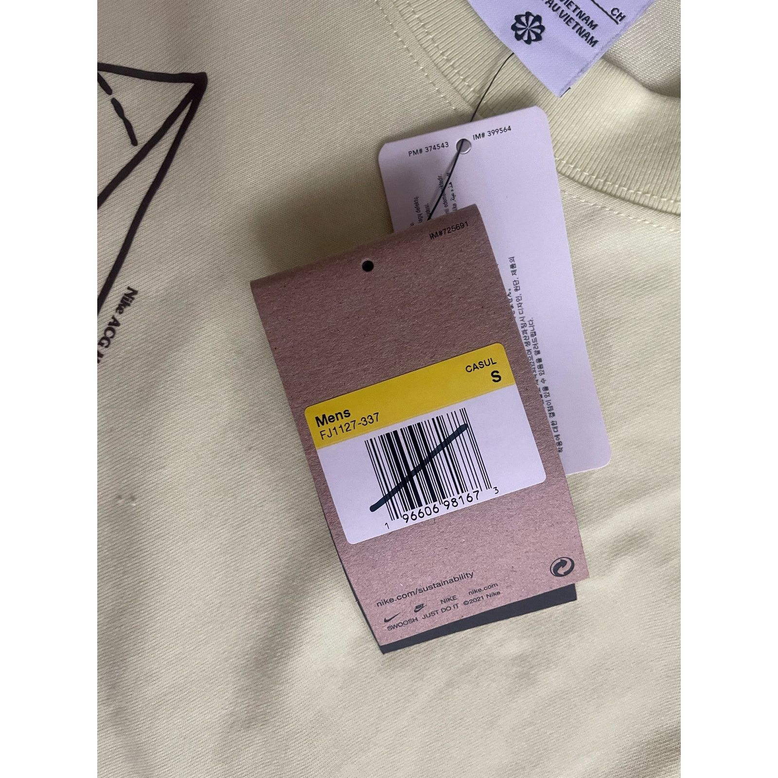 Nike NWT Nike Men's ACG Changing Eye T-Shirt Sh White Size Small Size US S / EU 44-46 / 1 - 5 Thumbnail