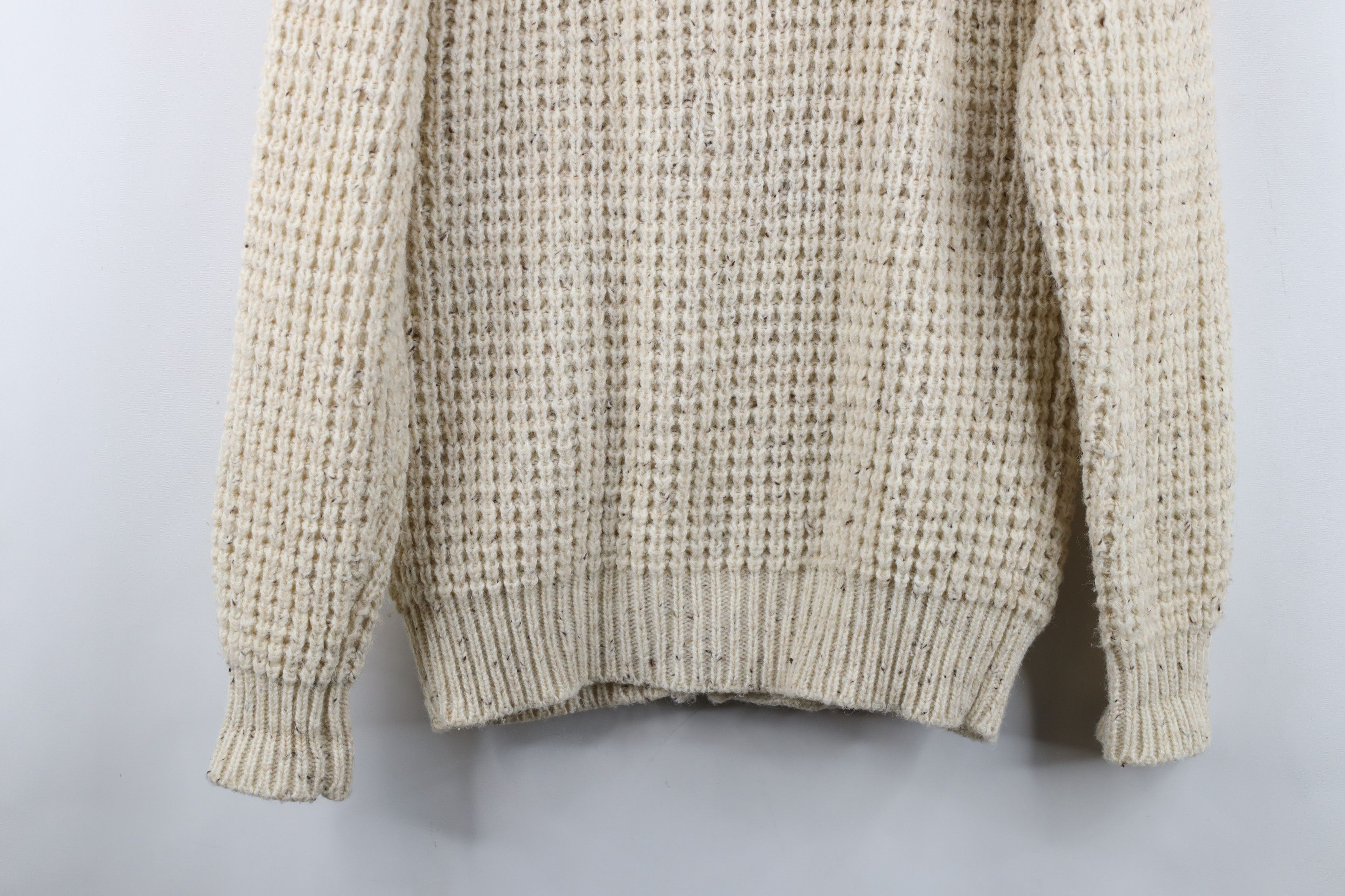 Vintage Vintage 60s Streetwear Cable Knit Fisherman Cardigan Sweater Size US M / EU 48-50 / 2 - 11 Thumbnail