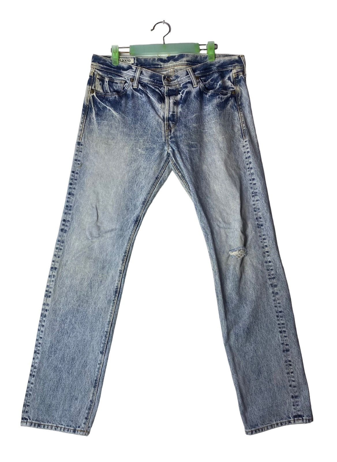 Vtg 90s SPELLBOUND japan acid wash denim