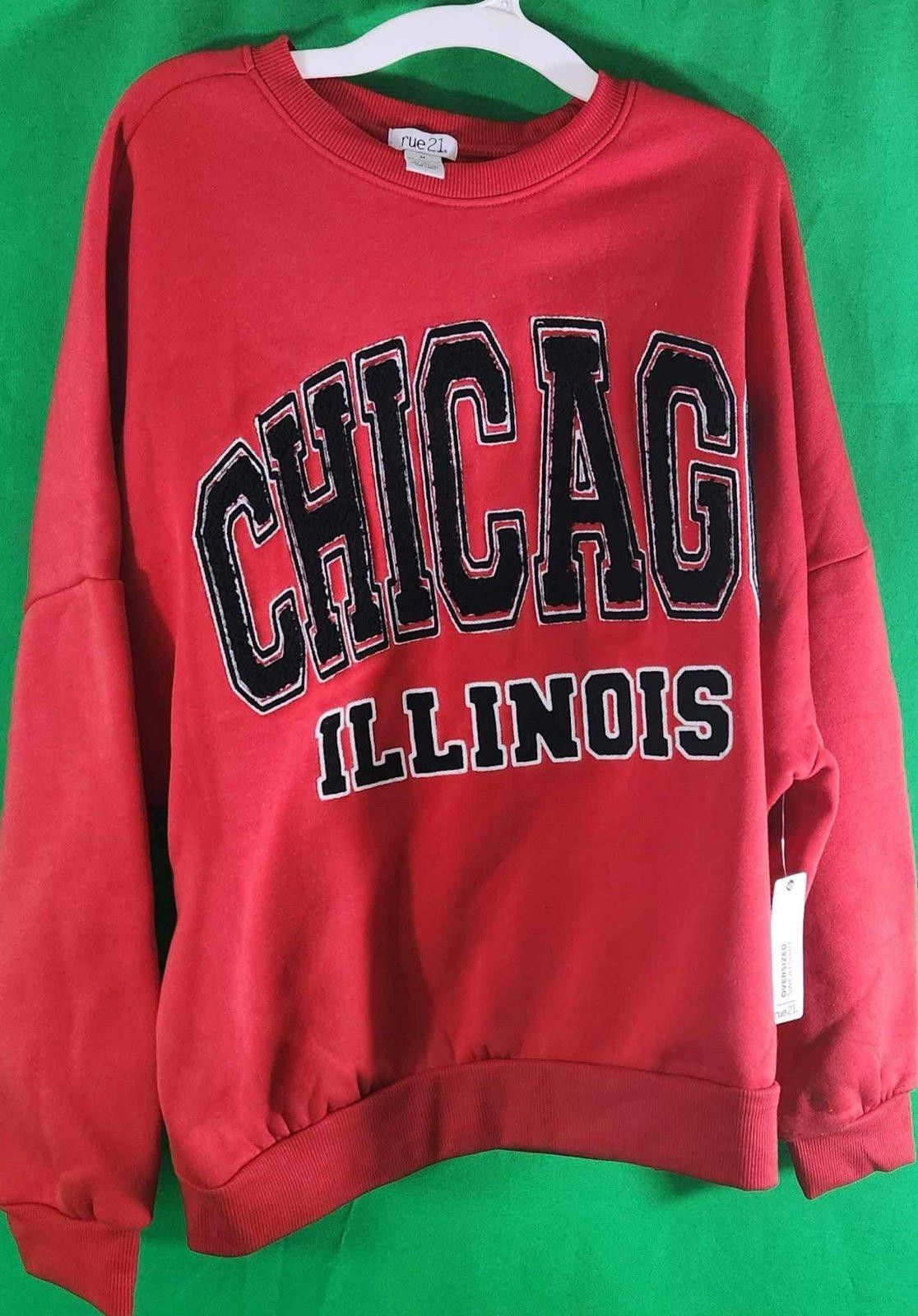 rue21 Rue21 Chicago Illinois Oversized Sweatshirt Size US M / EU 48-50 / 2 - 1 Thumbnail