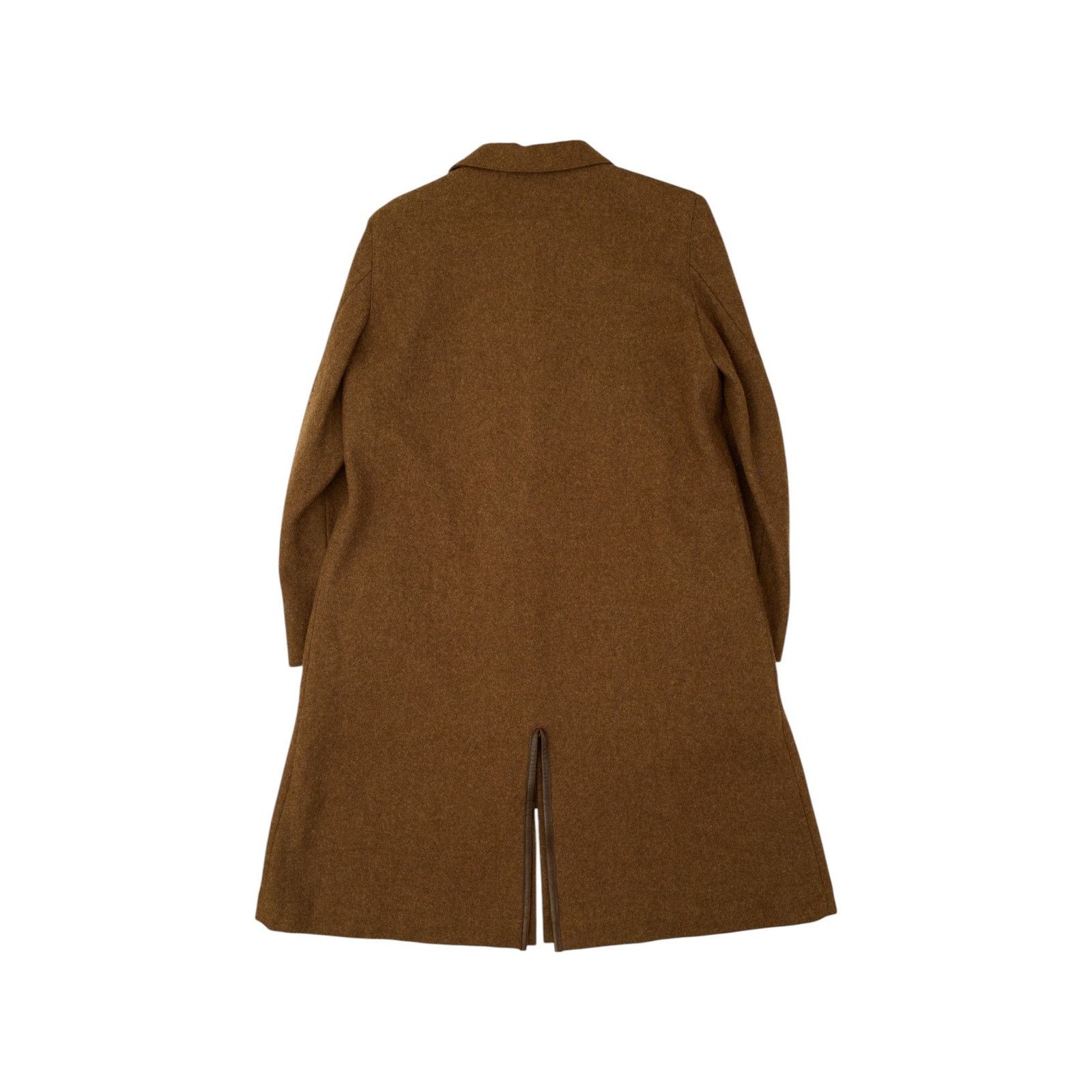 Yohji Yamamoto Brown Wool Coat Size L / US 10 / IT 46 - 2 Thumbnail