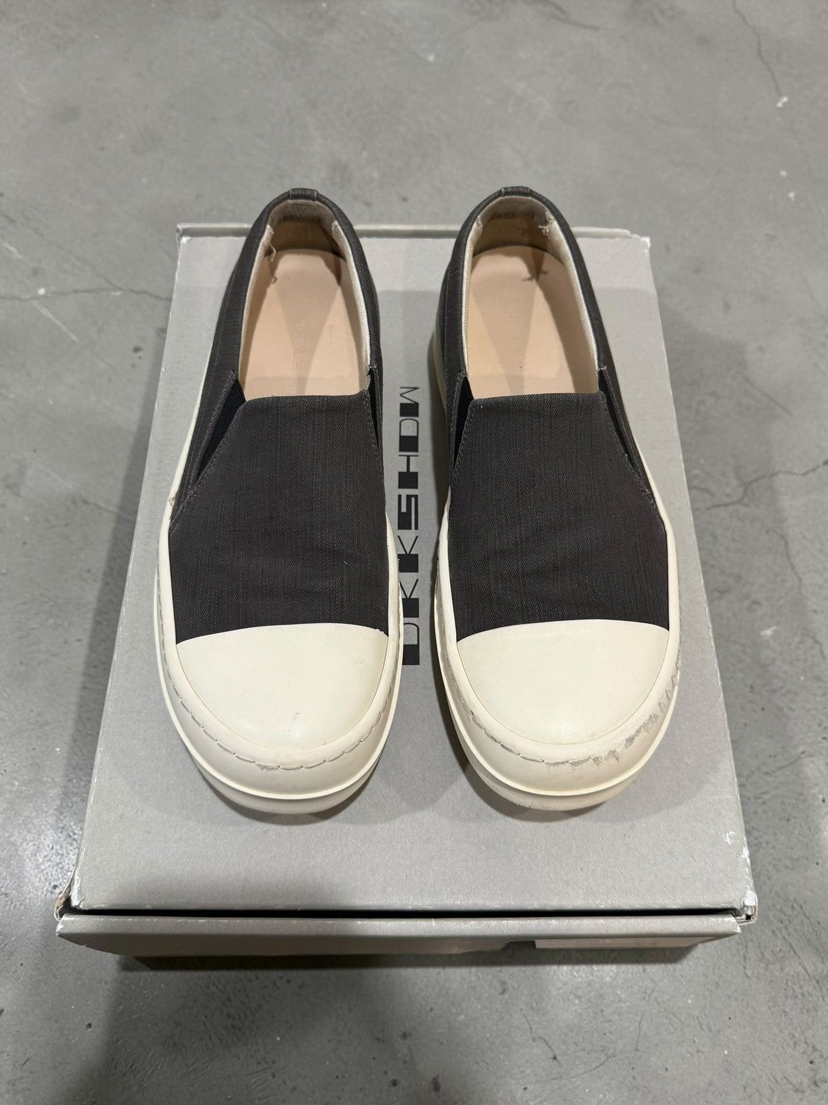 Rick Owens Drkshdw Rick Owens DRKSHDW boat slip on sneaker size 39 Size US 6 / EU 39 - 6 Thumbnail