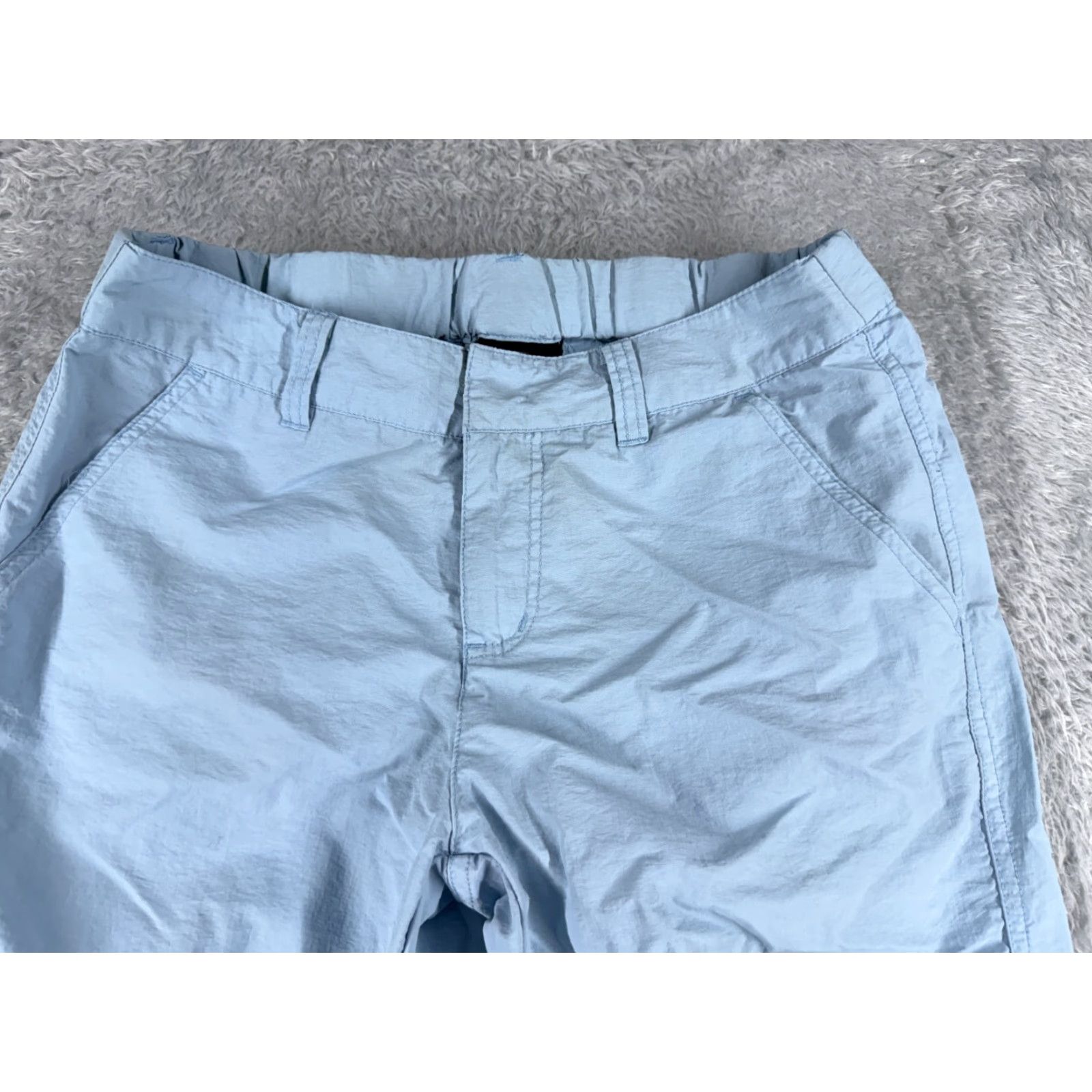 Vintage Ninth Hall Cargo Pants Women Small Blue Tapered Leg Nylon Casual 30x26 Size 28" / US 6 / IT 42 - 4 Thumbnail