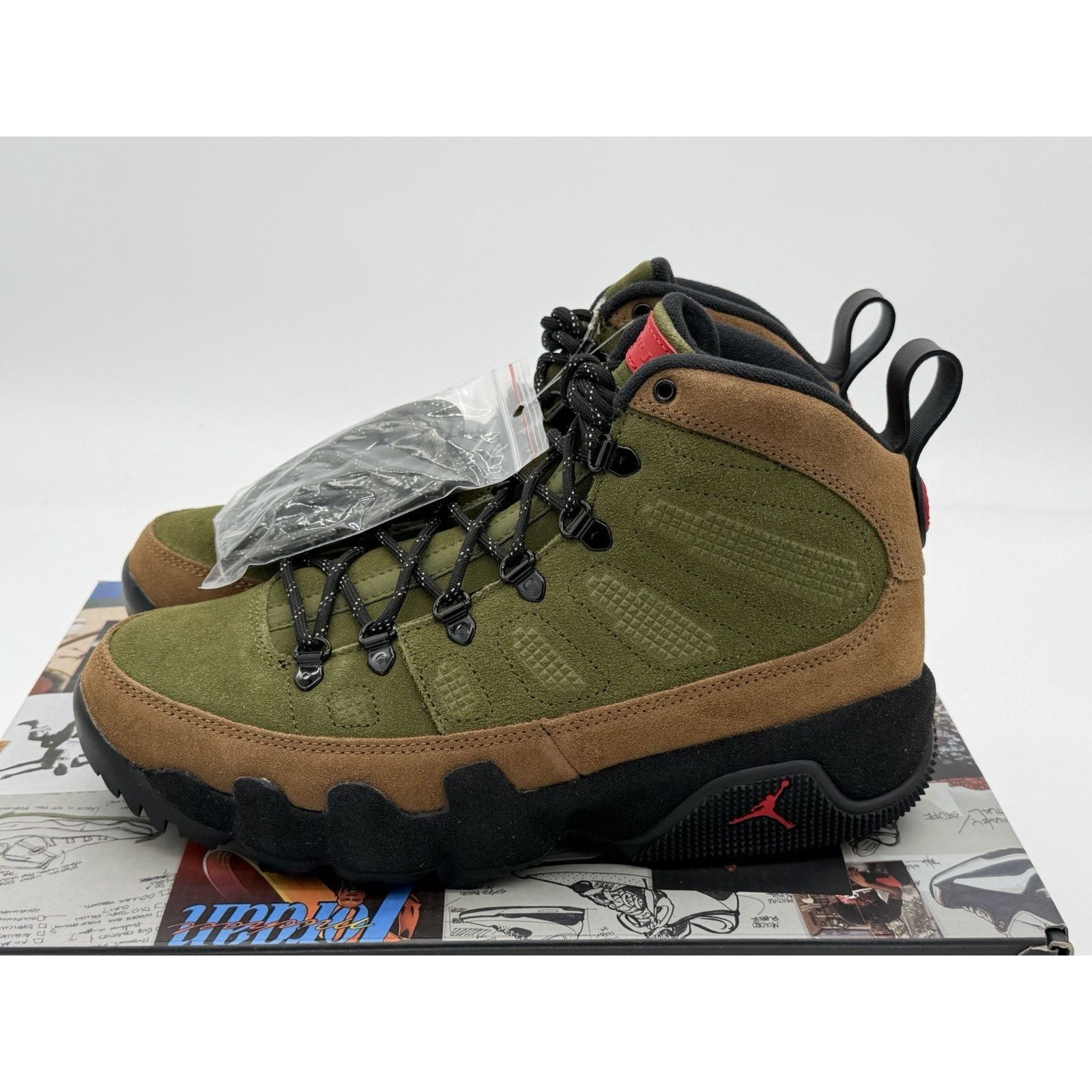 Jordan Brand Size 9- Nike Jordan 9 Retro NRG Beef Broccoli AR4491-200 Size US 9 / EU 42 - 4 Thumbnail