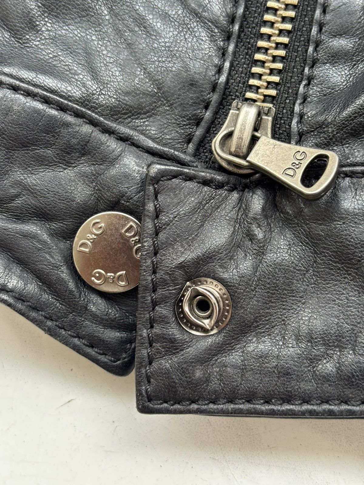 Dolce & Gabbana Cropped Biker Jacket Size US XS / EU 42 / 0 - 9 Thumbnail