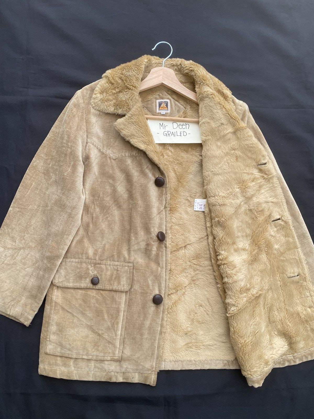 The Real McCoy's Rare Vintage McCoy’s Shearling Jacket Mushroom Buttons Jckt Size US M / EU 48-50 / 2 - 12 Thumbnail