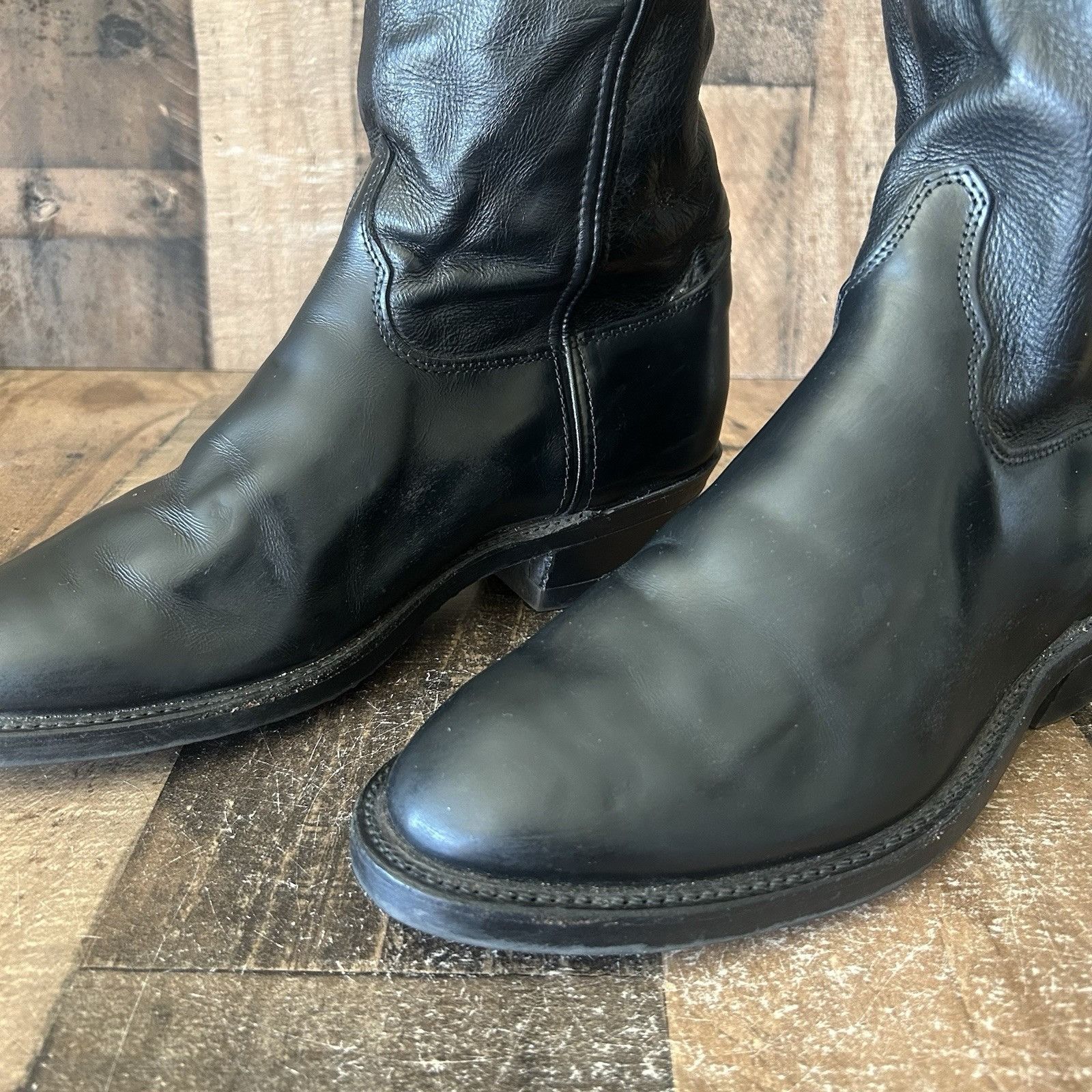 Justin Justin 3040 Tobias Vibram Sole Cowboy Boots Mens 9.5 EE Size US 9.5 / EU 42-43 - 10 Thumbnail