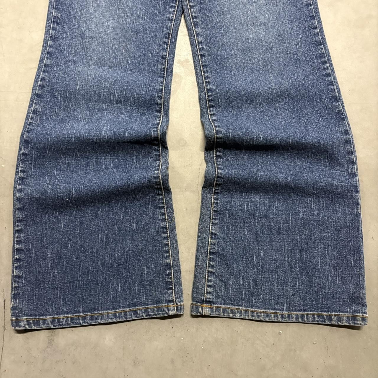 Vintage Crazy Vintage Y2K/2000s Baggy Flare Streetwear Vintage YouNique Dark Blue Wash Denim Jeans! Size US 30 / EU 46 - 3 Thumbnail