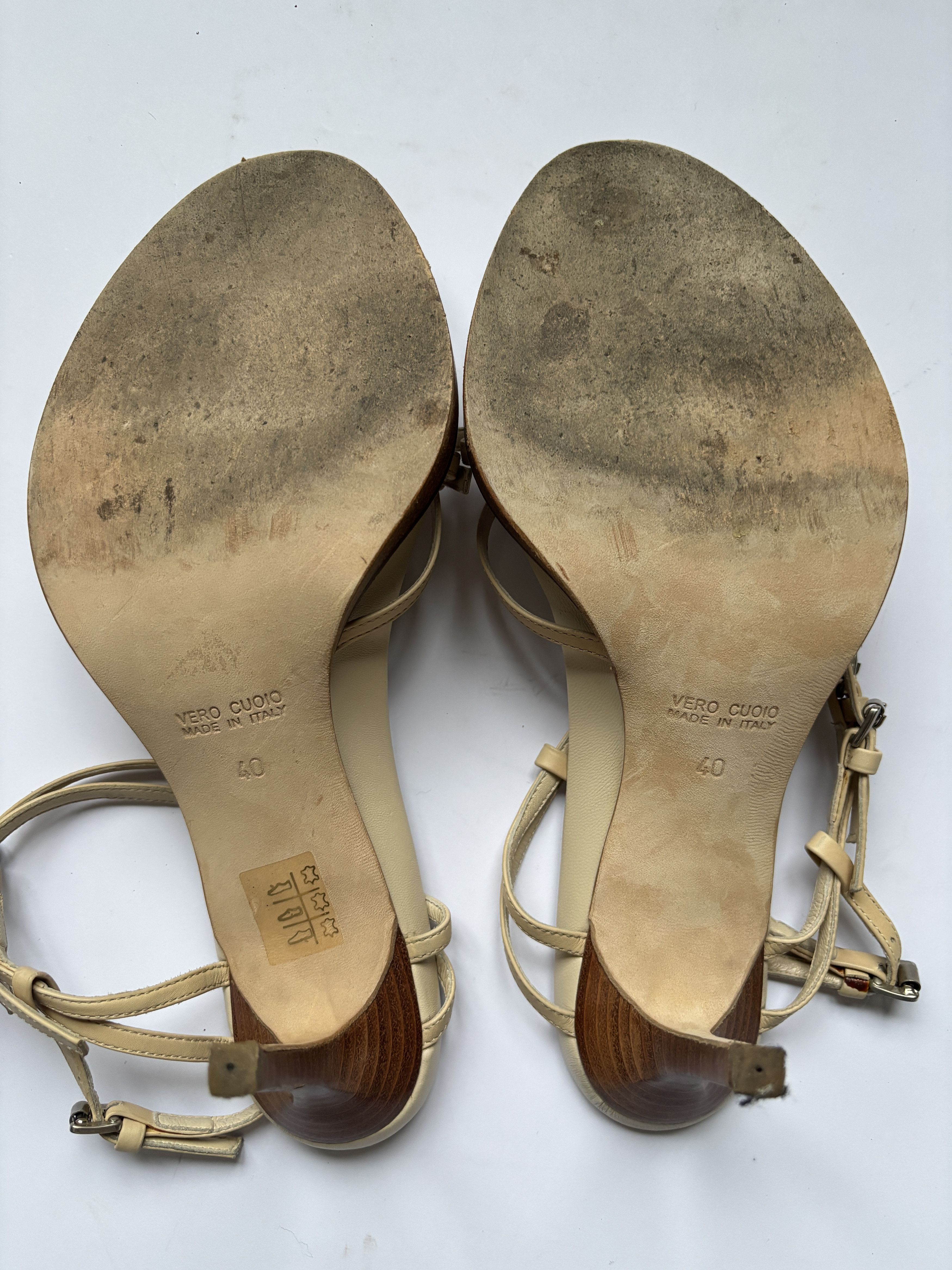 Ann Demeulemeester ⚡️QUICK SALE⚡️Ann Demeulemeester Beige High Heel Sandals Size US 10 / IT 40 - 9 Thumbnail