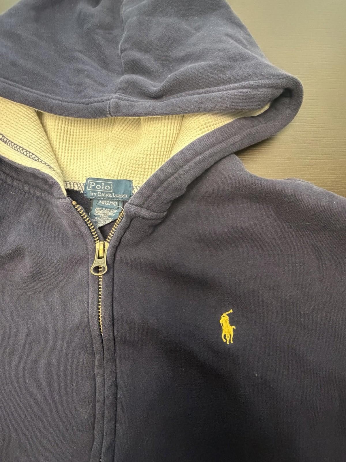 Polo Ralph Lauren Polo Ralph Lauren Hoodie Sweater Youth Boys M 12Y/14 Navy Size US XL / EU 56 / 4 - 5 Thumbnail