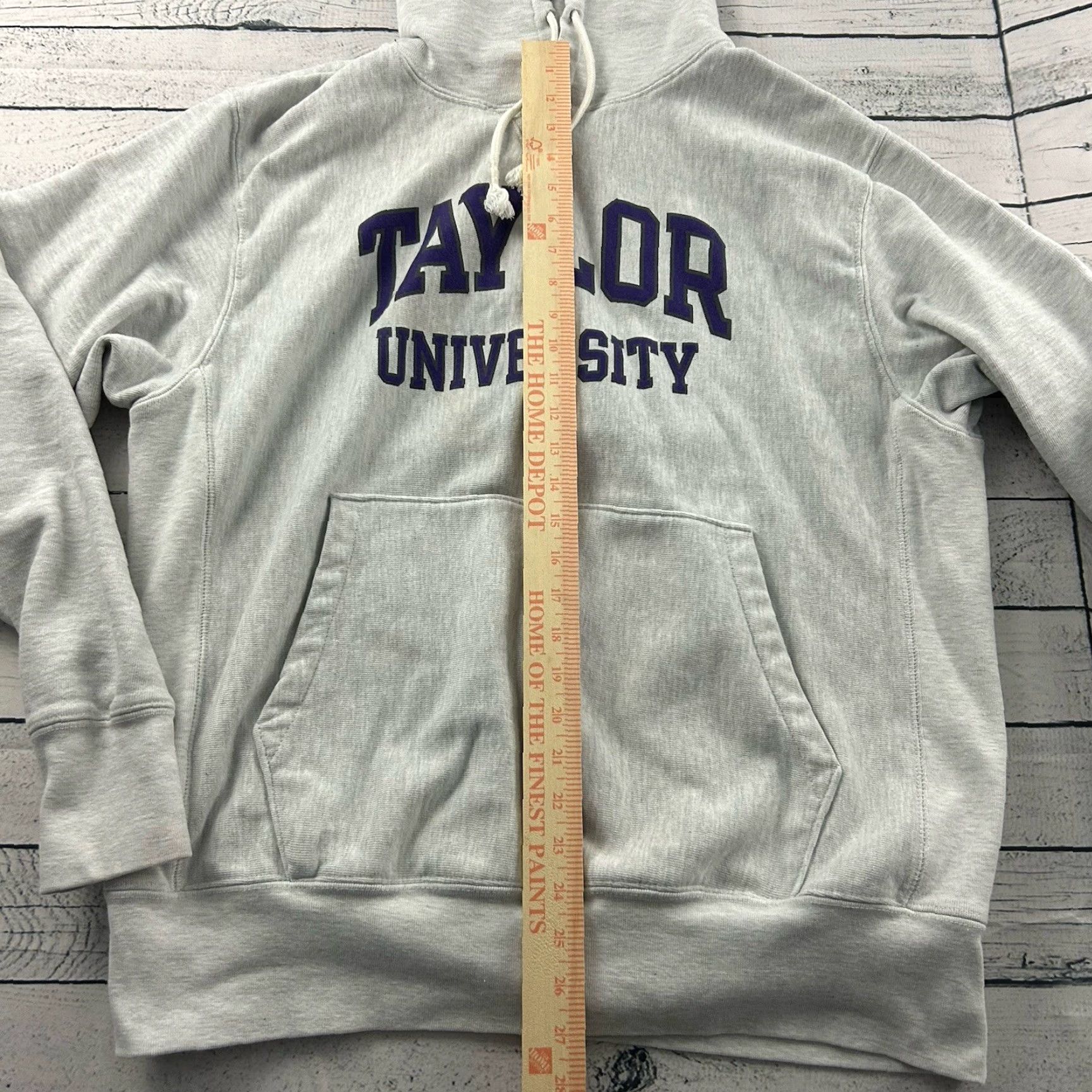 Champion Champion Reverse Weave Sweatshirt Taylor University Pullover Men's L Gray University Mens Sweatshirt Reverse Weave Size US L / EU 52-54 / 3 - 5 Thumbnail