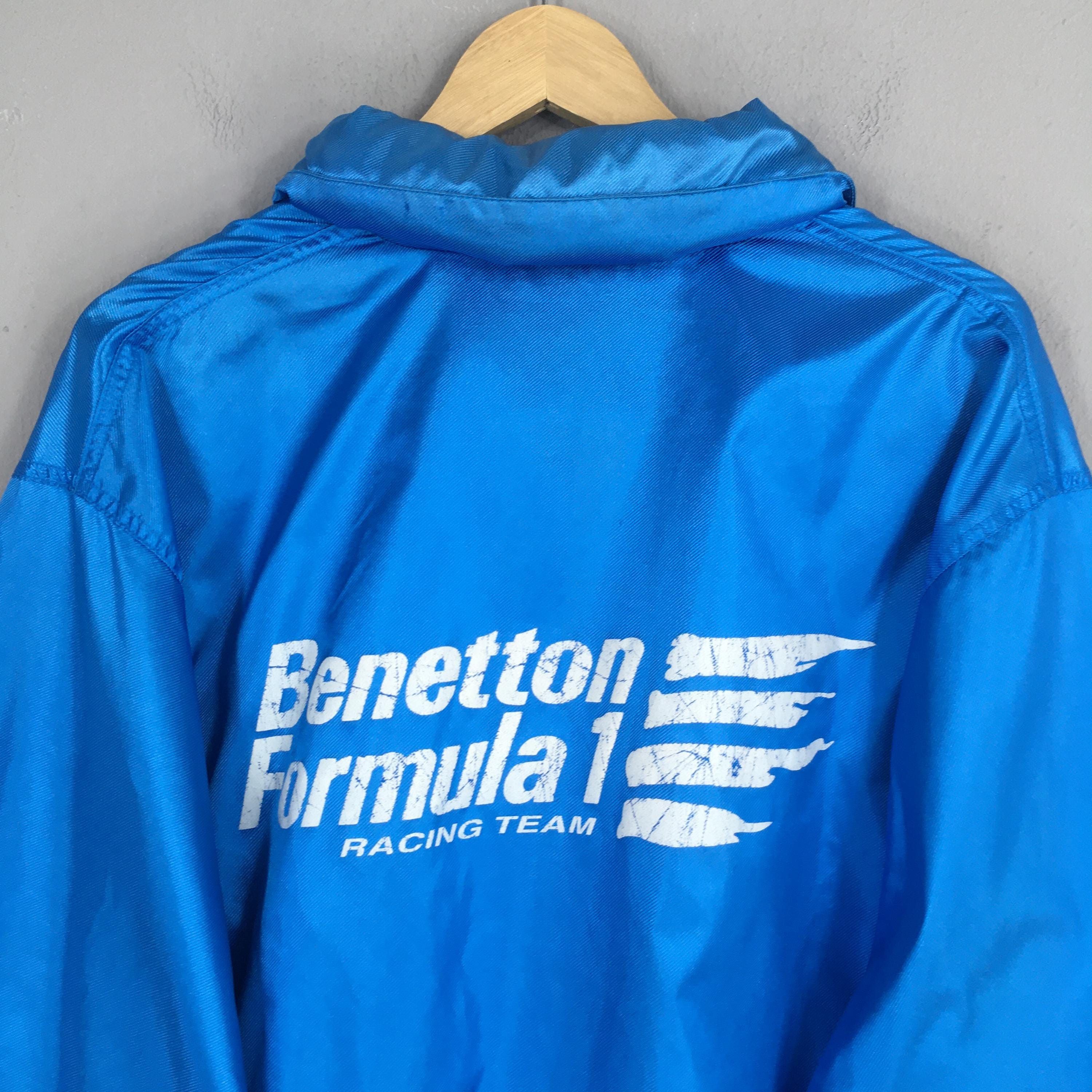 Benetton Vintage Benetton Formula One Windbreaker Blue Jacket Small Size US S / EU 44-46 / 1 - 8 Thumbnail