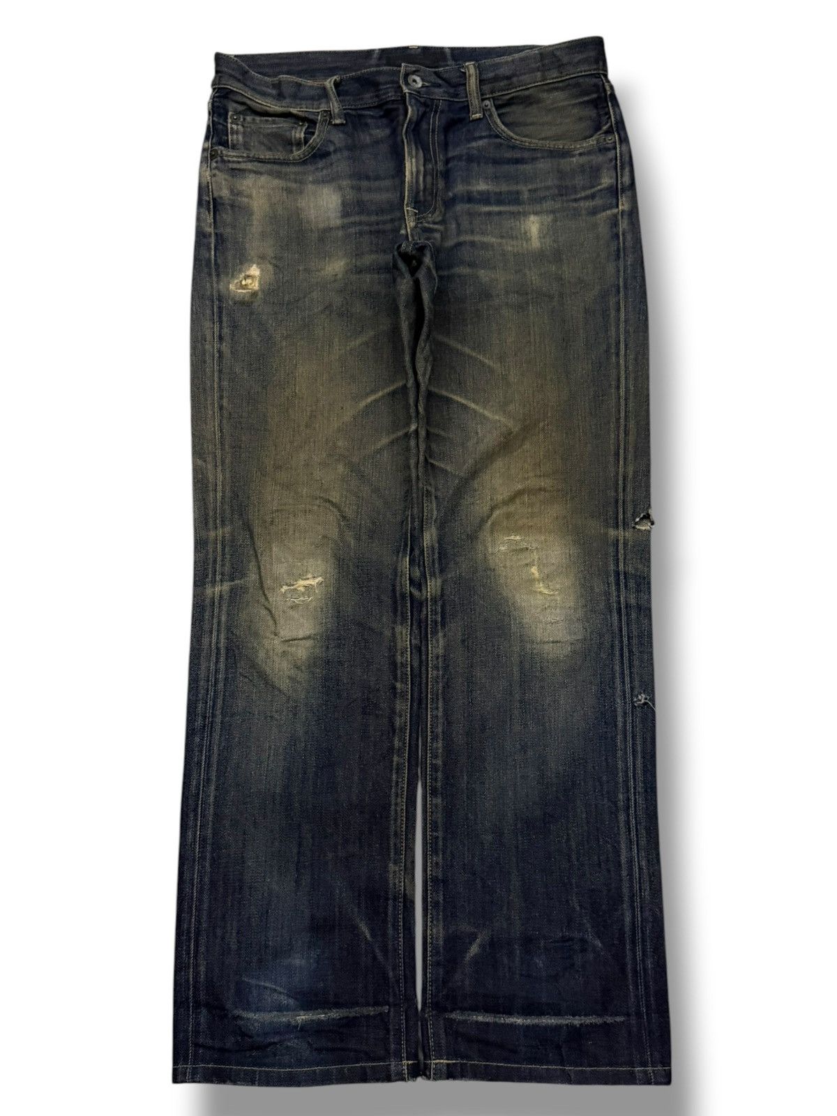 Uniqlo Vintage Uniqlo Japan Denim Jeans | Vintage Faded Wash | W33 Size US 33 - 2 Thumbnail