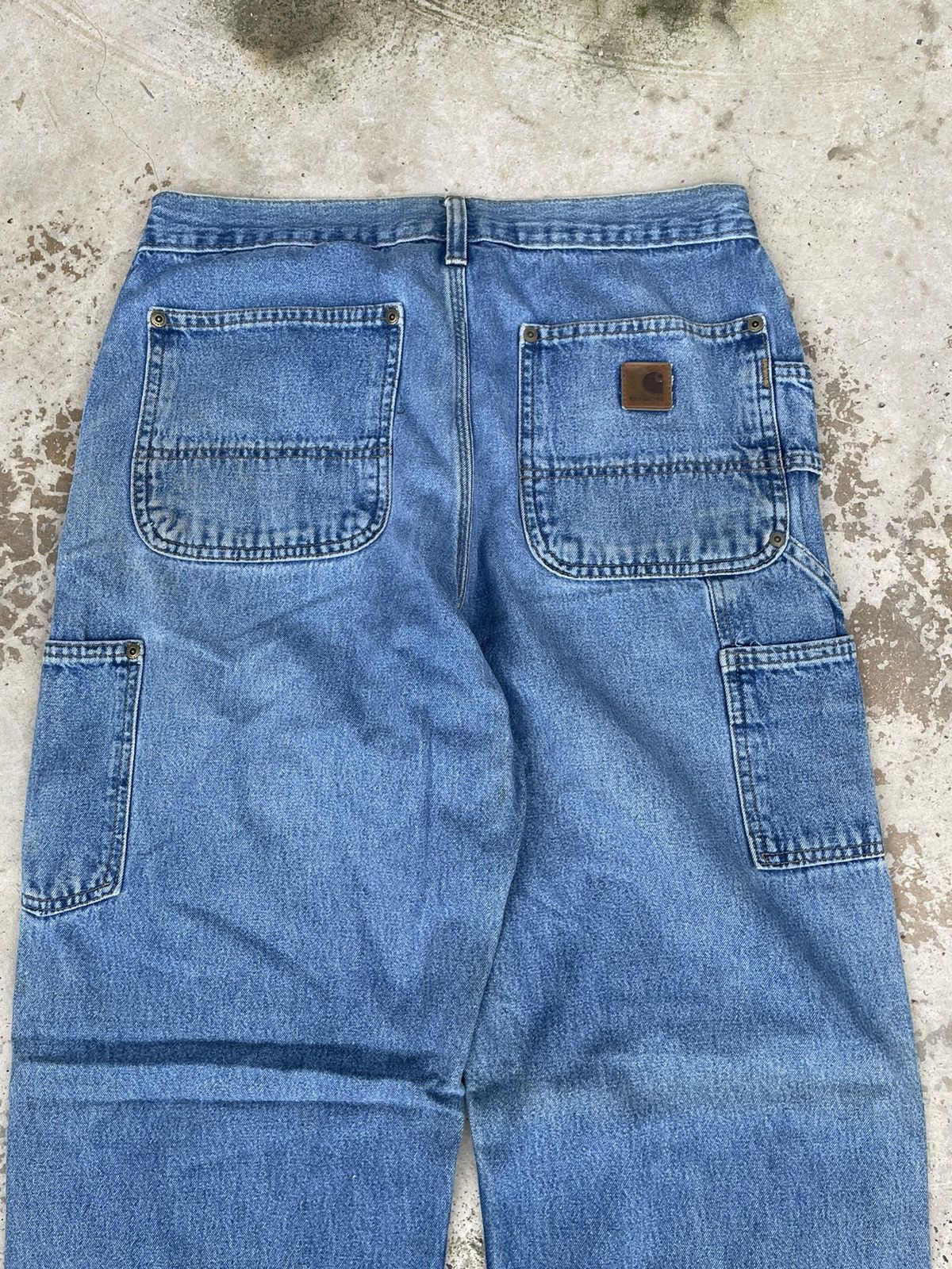 Carhartt Vintage 80s Carhartt Double Knee Jeans Denim size 32x44 Size US 32 / EU 48 - 11 Thumbnail