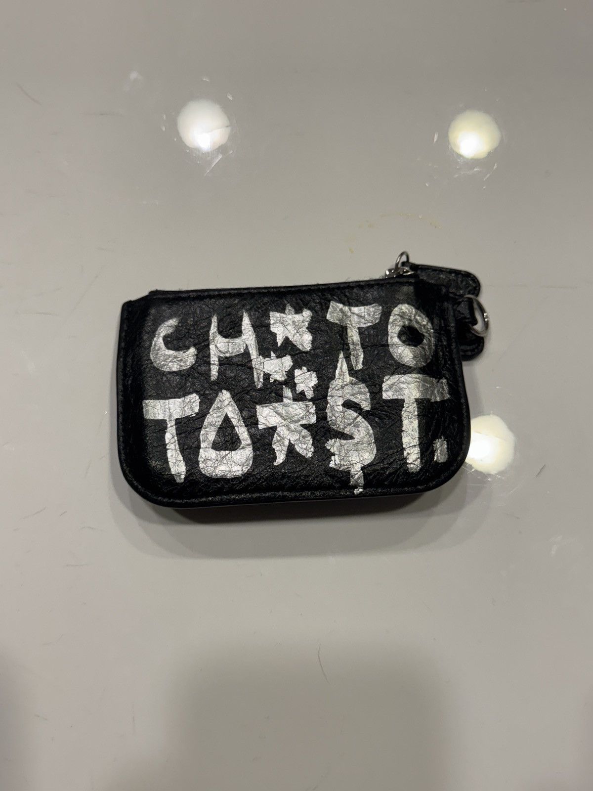 Balenciaga Balenciaga Cagole Black Graffiti Coin Purse | Grailed