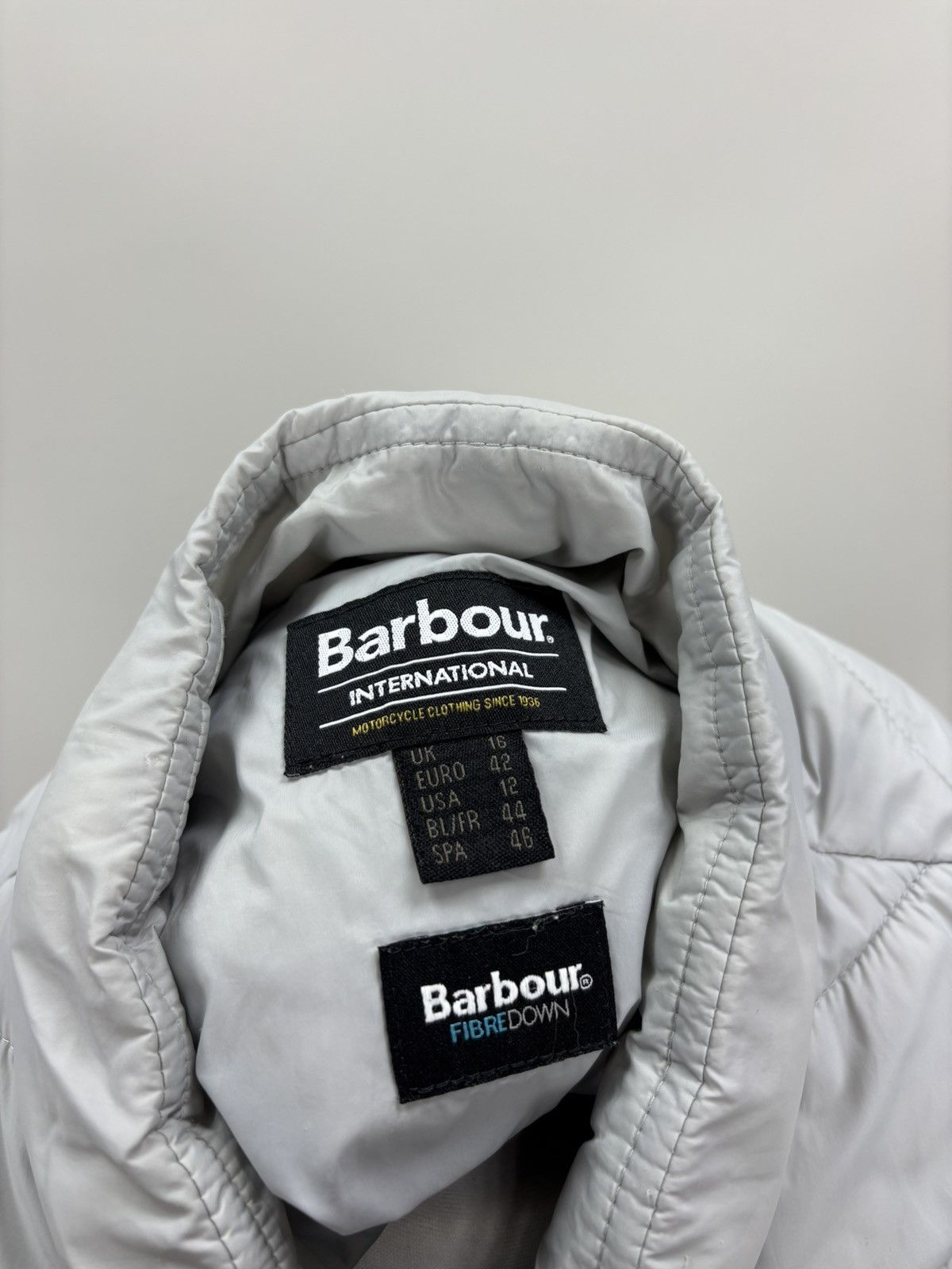 Barbour Womens jacket Barbour International Size 42 Color Gray Size XL / US 12-14 / IT 48-50 - 11 Thumbnail