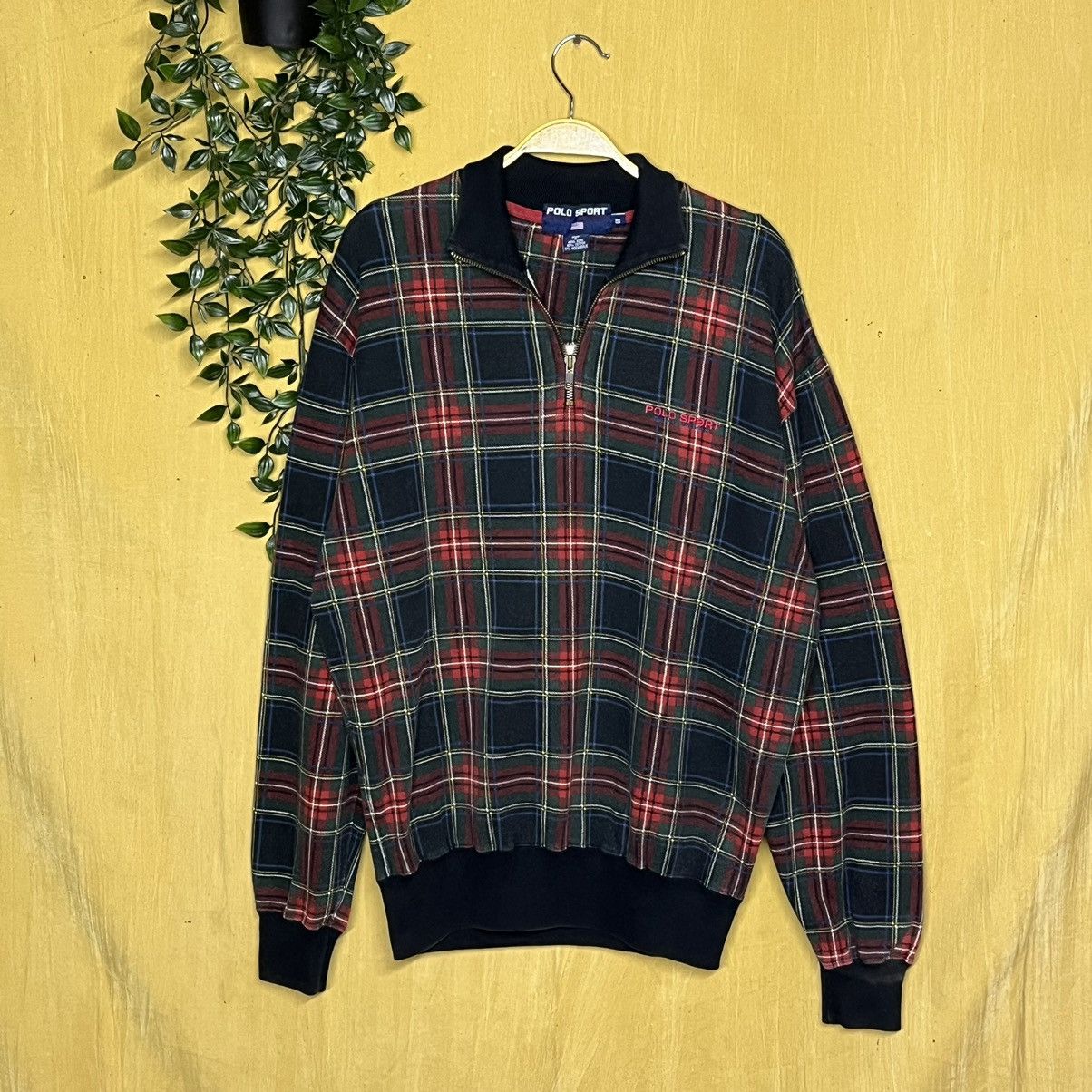 Polo Ralph Lauren × Vintage Vintage Polo Sport Halfzip Size US M / EU 48-50 / 2 - 1 Thumbnail