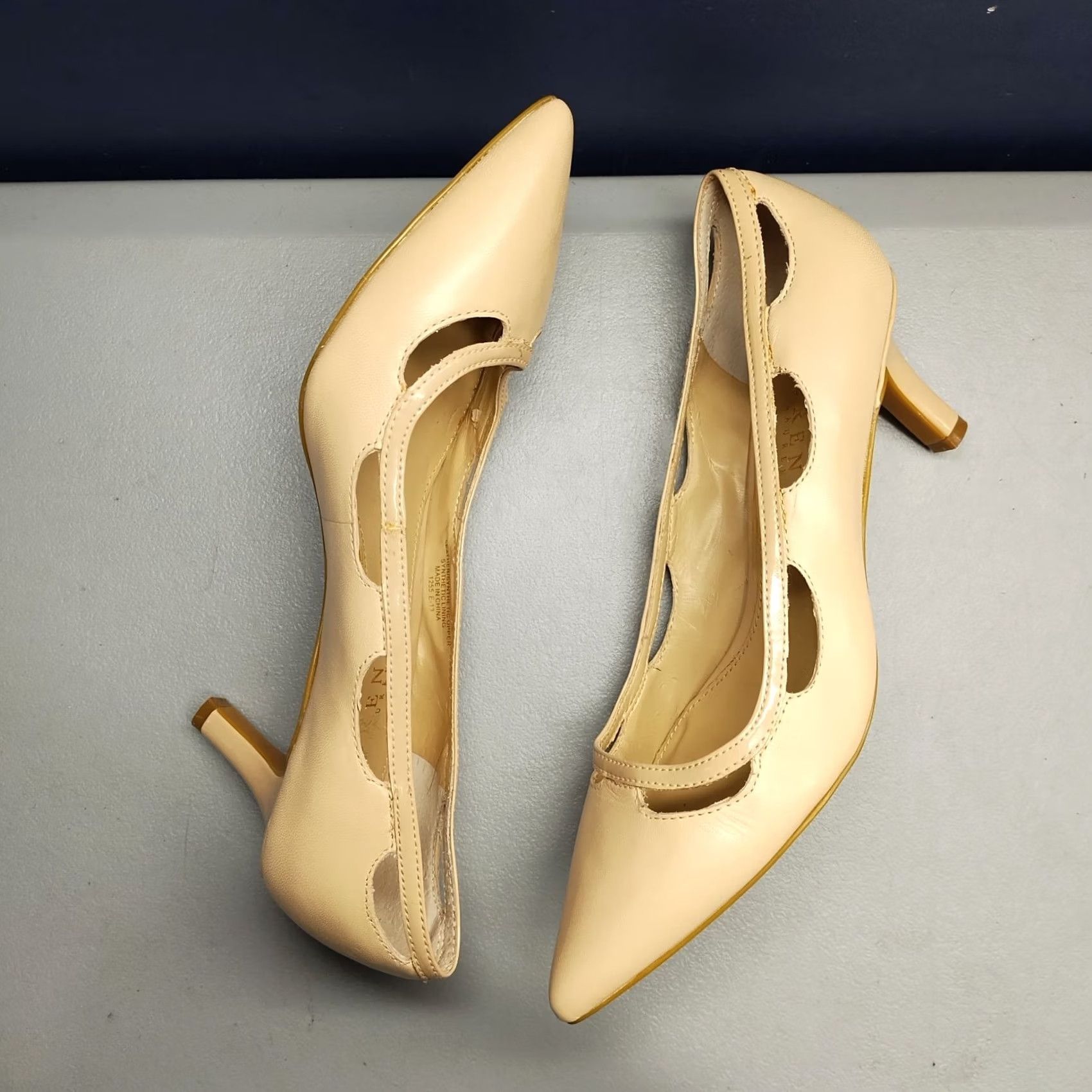 Ralph Lauren Lauren Ralph Lauren Evil Pump Heels Womens 7.5B Tan Leather Pointed Toe Slip On Size 7.5 Womens Pump Tan Leather Heel Stiletto Size US 8 / IT 38 - 4 Thumbnail