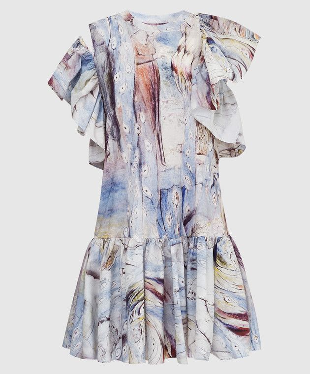 Alexander McQueen o1y0325 Mini Dress in Multicolor Size M / US 6-8 / IT 42-44 - 1 Thumbnail