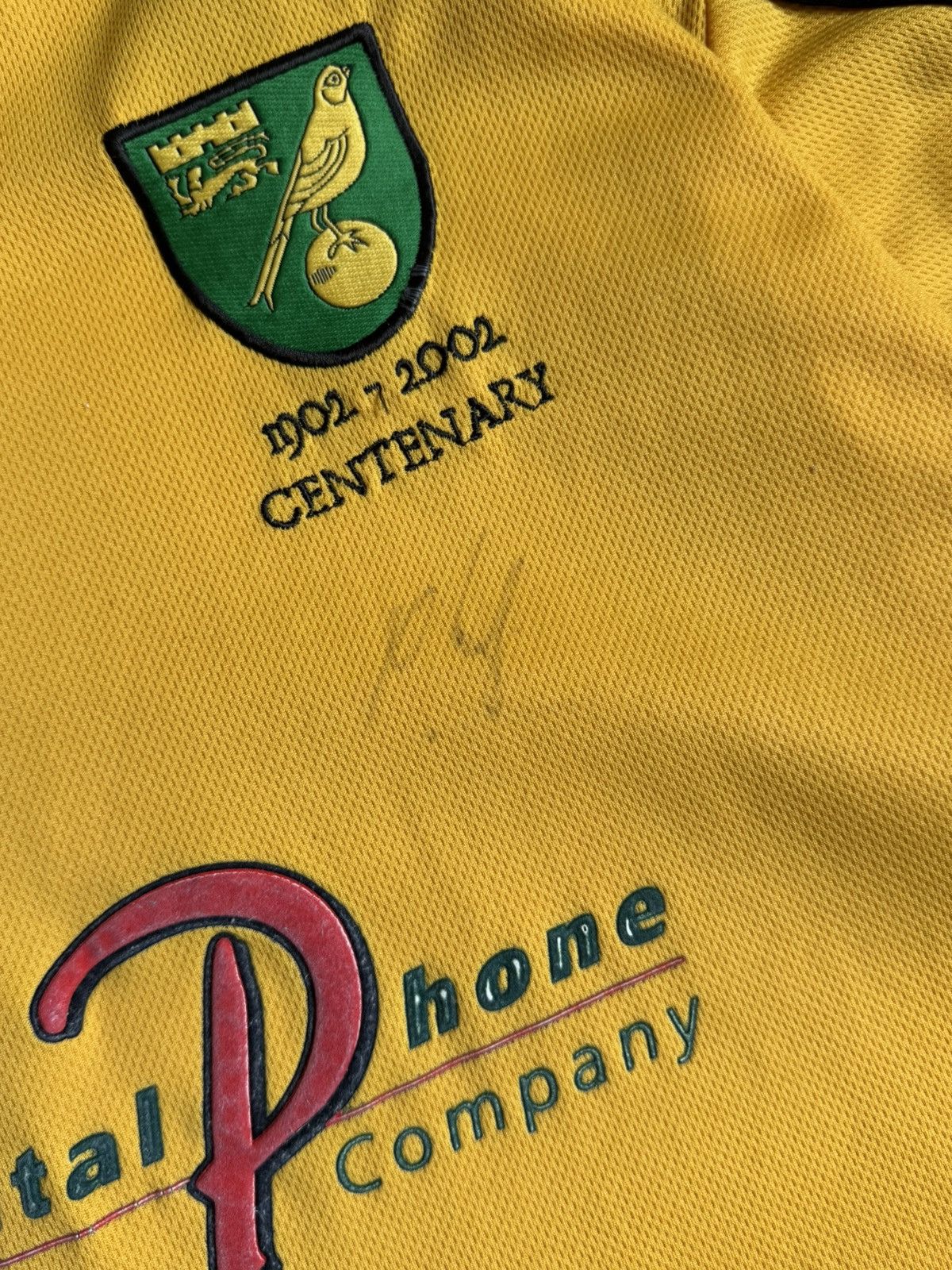 Vintage Vintage Norwich City 2001-02 Soccer Jersey with signatures Size US XL / EU 56 / 4 - 10 Thumbnail