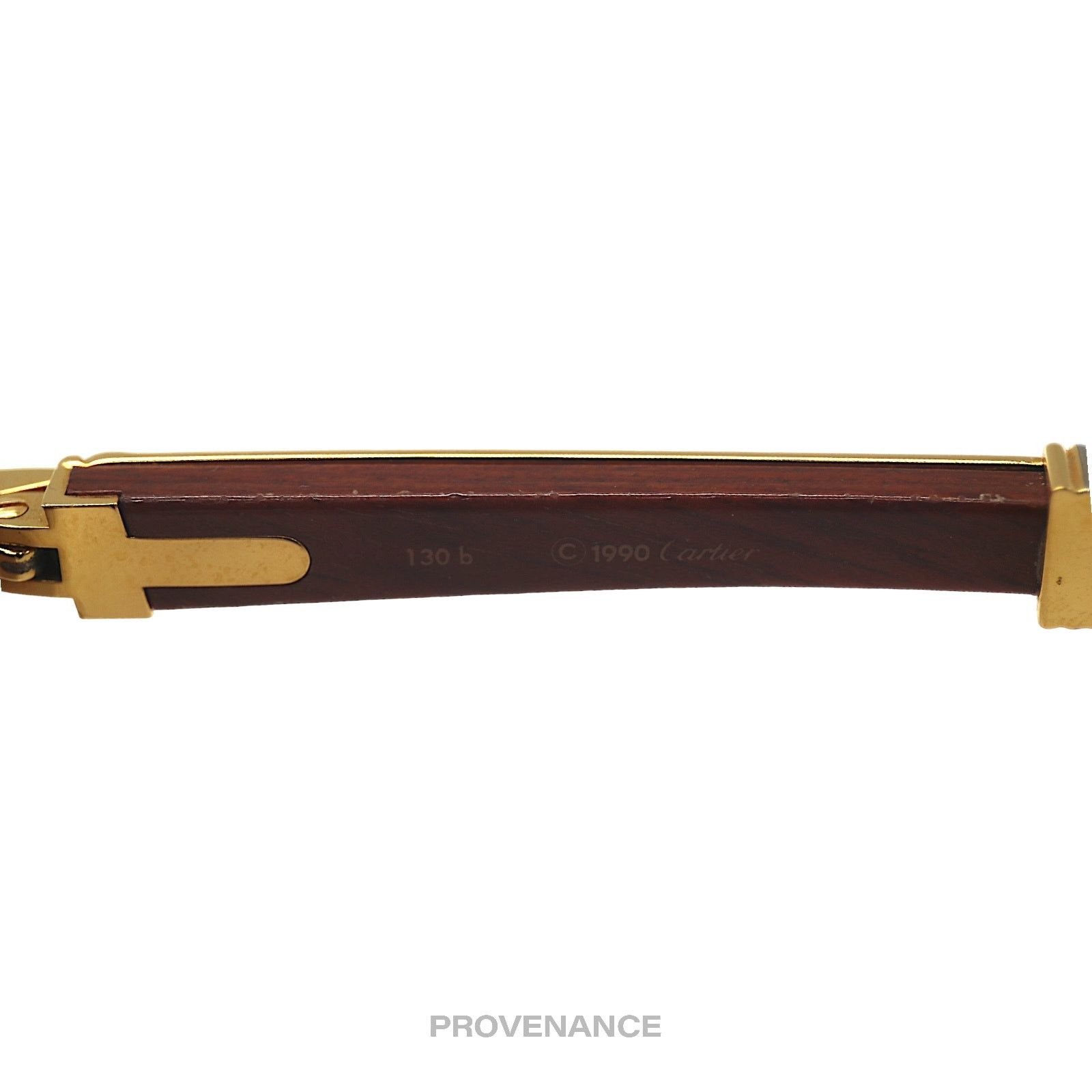 Cartier 🔴 Cartier Bagatelle Wood Sunglasses- Brown Size ONE SIZE - 9 Thumbnail