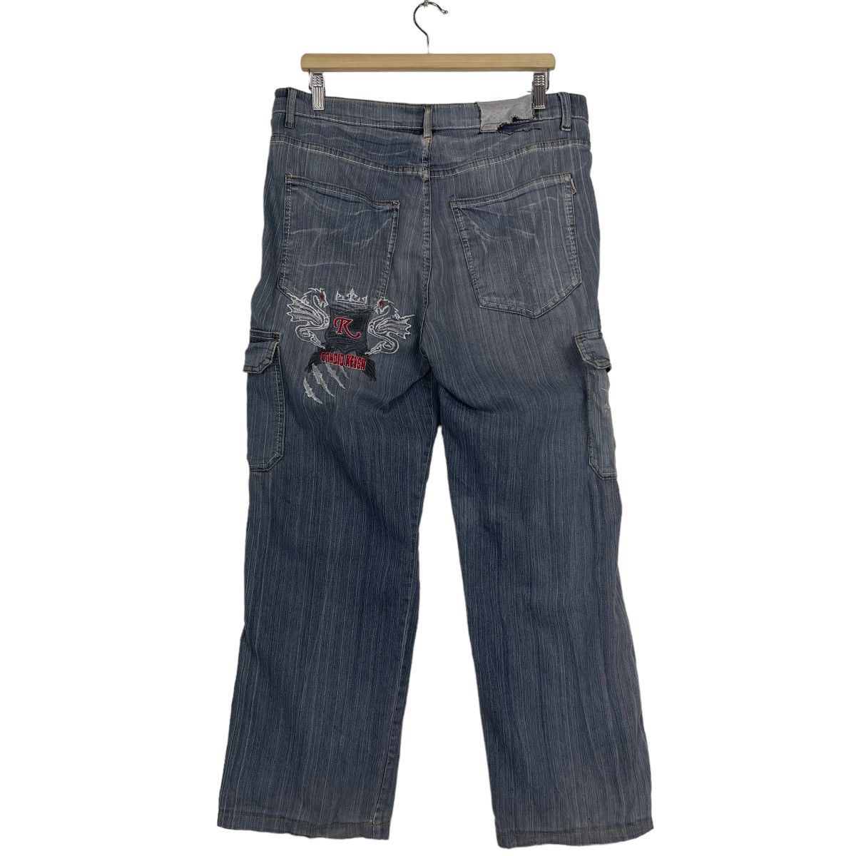 Hysteric Glamour CANDID KAVEN WORK CARGO FLARE JEAN Size US 34 / EU 50 - 7 Thumbnail