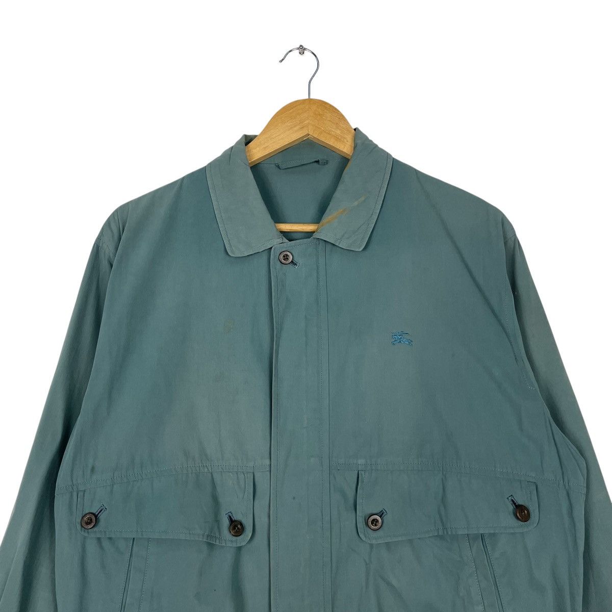 Burberry × Vintage 💥90s BURBERRYS LIGHT BOMBER HUNTING JACKET Size US M / EU 48-50 / 2 - 2 Thumbnail
