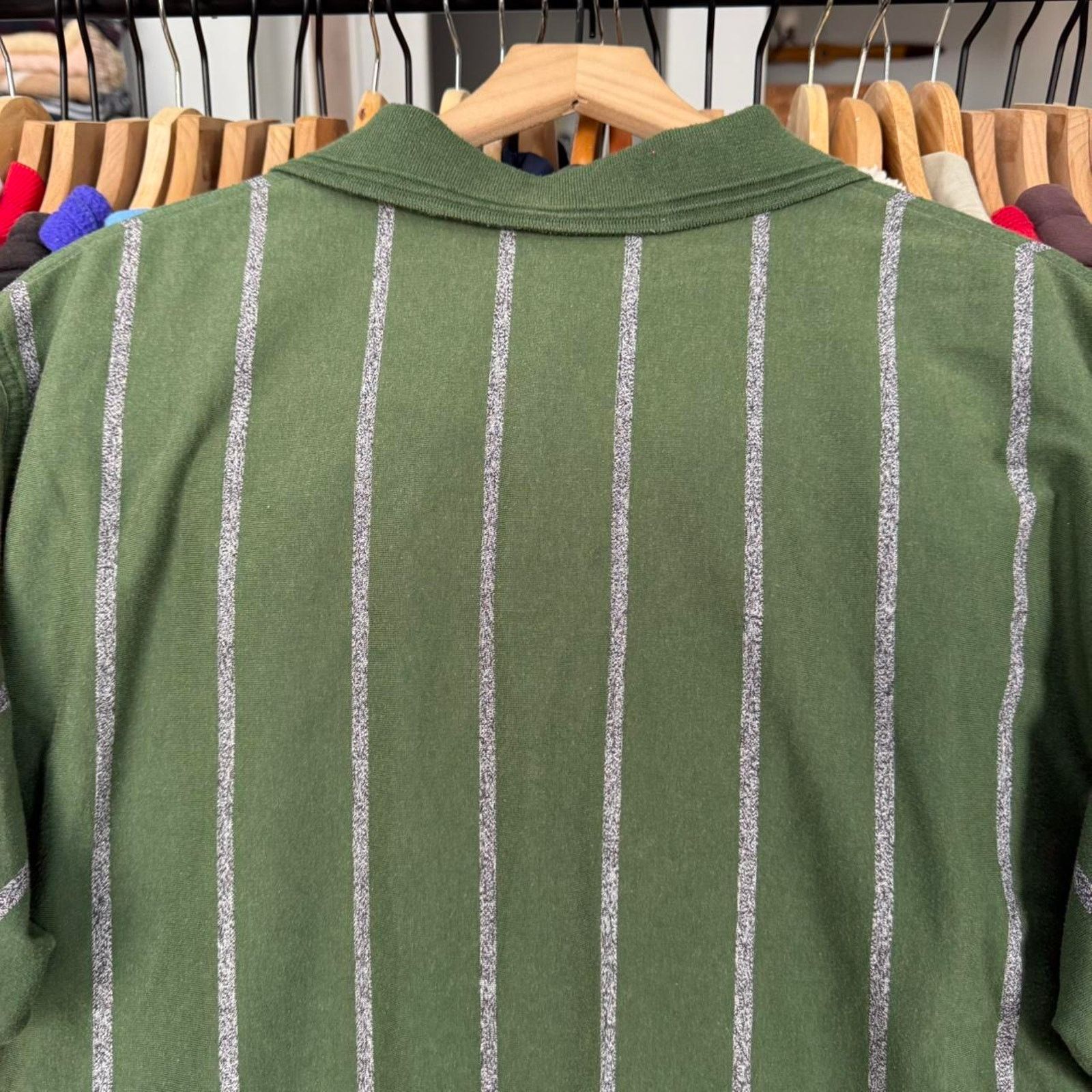 Lee Vintage 90s Green Bay Packers Striped Polo Shirt On Lee Tag Size US L / EU 52-54 / 3 - 7 Thumbnail