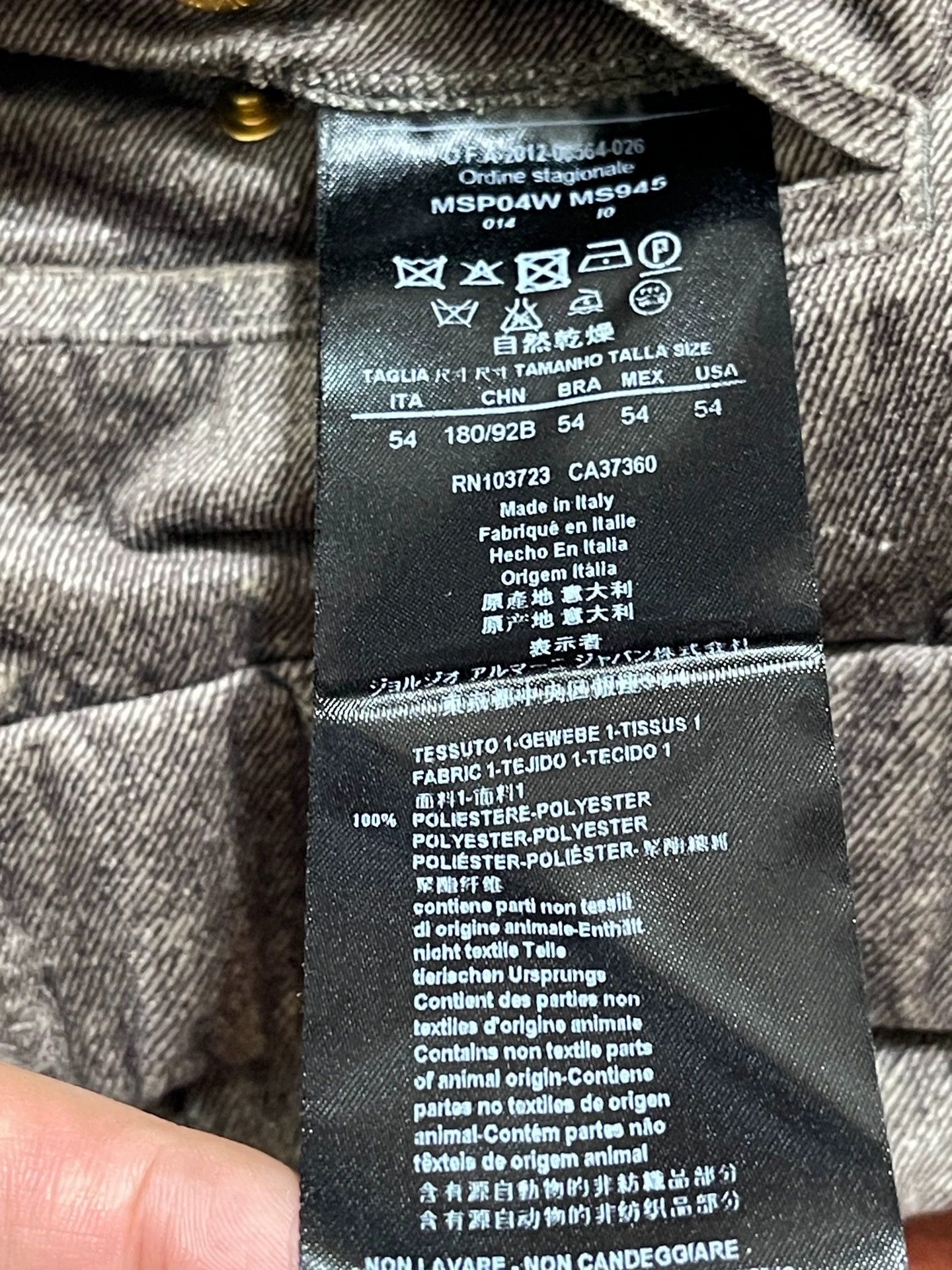 Giorgio Armani Giorgio Armani Slim Fit Camel Velvet Pants Size 54 Size US 38 / EU 54 - 6 Thumbnail