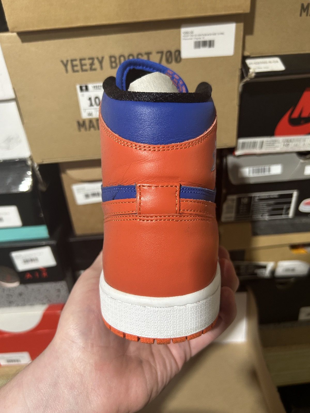 Jordan Craig JORDAN 1 HIGH KNICKS SIZE 10.5 PREOWNED Size US 10.5 / EU 43-44 - 5 Thumbnail